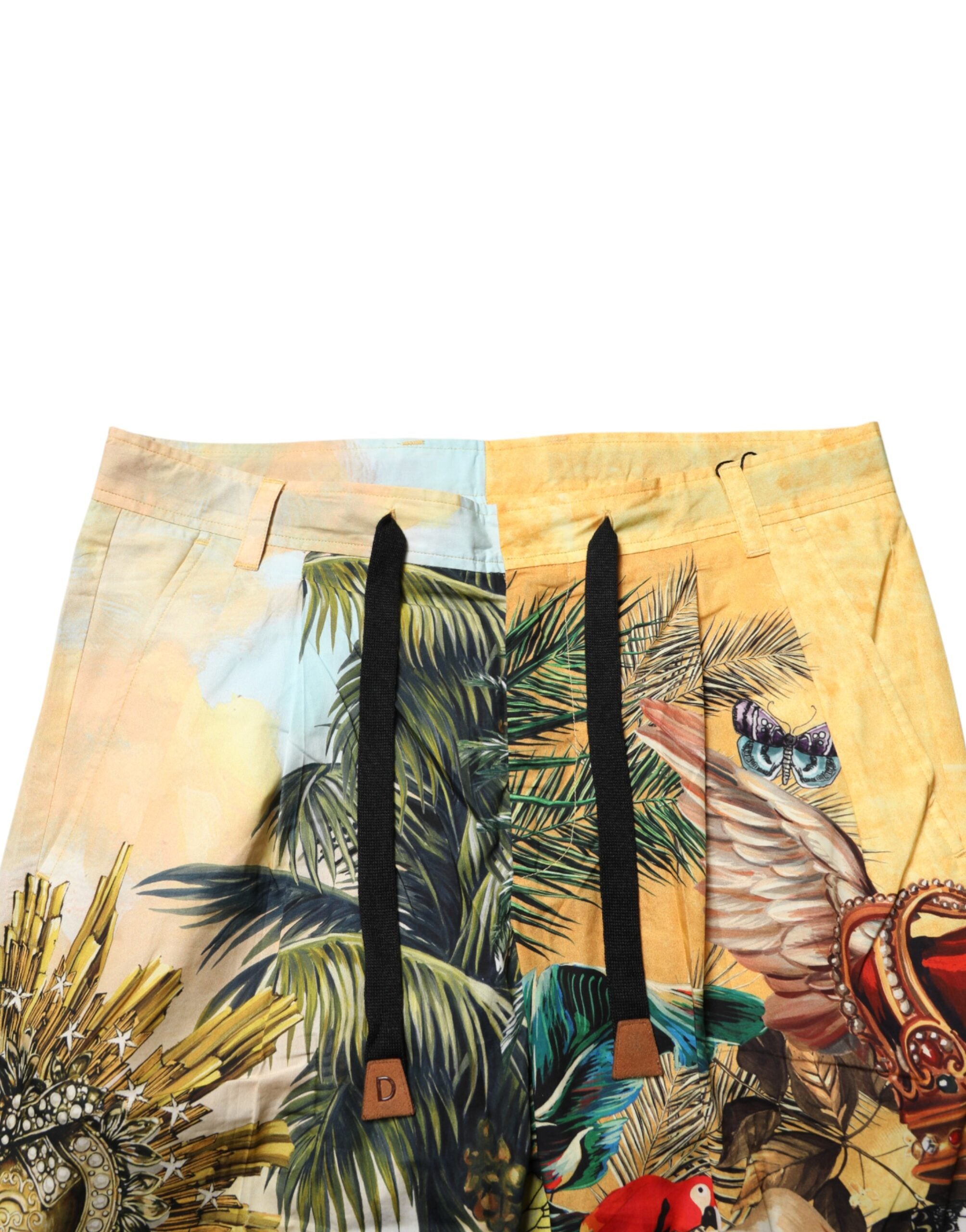 Dolce & Gabbana Multicolor Tropical King Lounge Pants-5