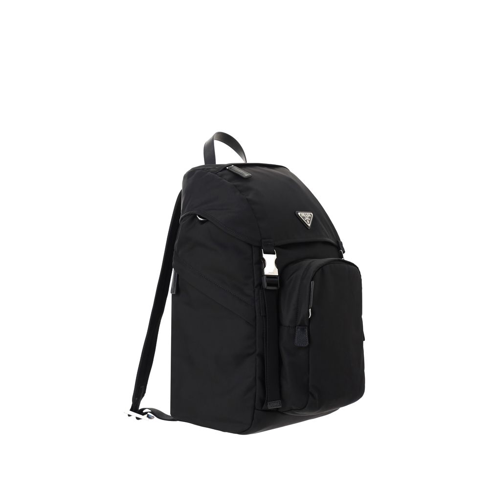 Prada Schwarzer Nylon-Rucksack-2