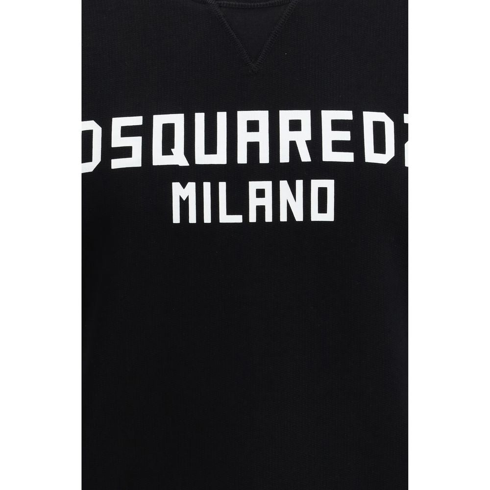 Dsquared² Schwarzer Baumwoll-Sweatshirt-3