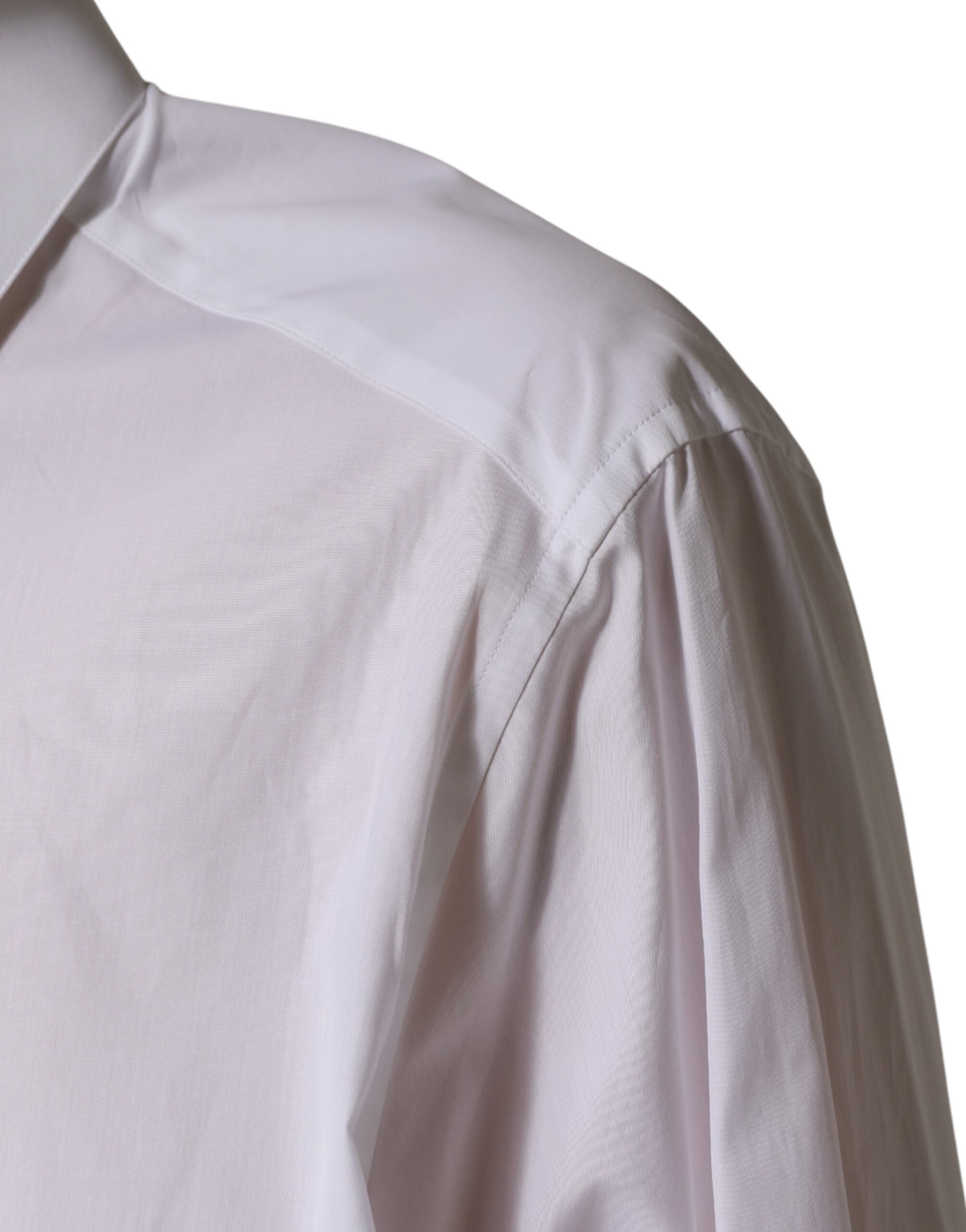 Dolce & Gabbana Weißes SARTORIA Hemd aus Baumwolle mit Kragen-6
