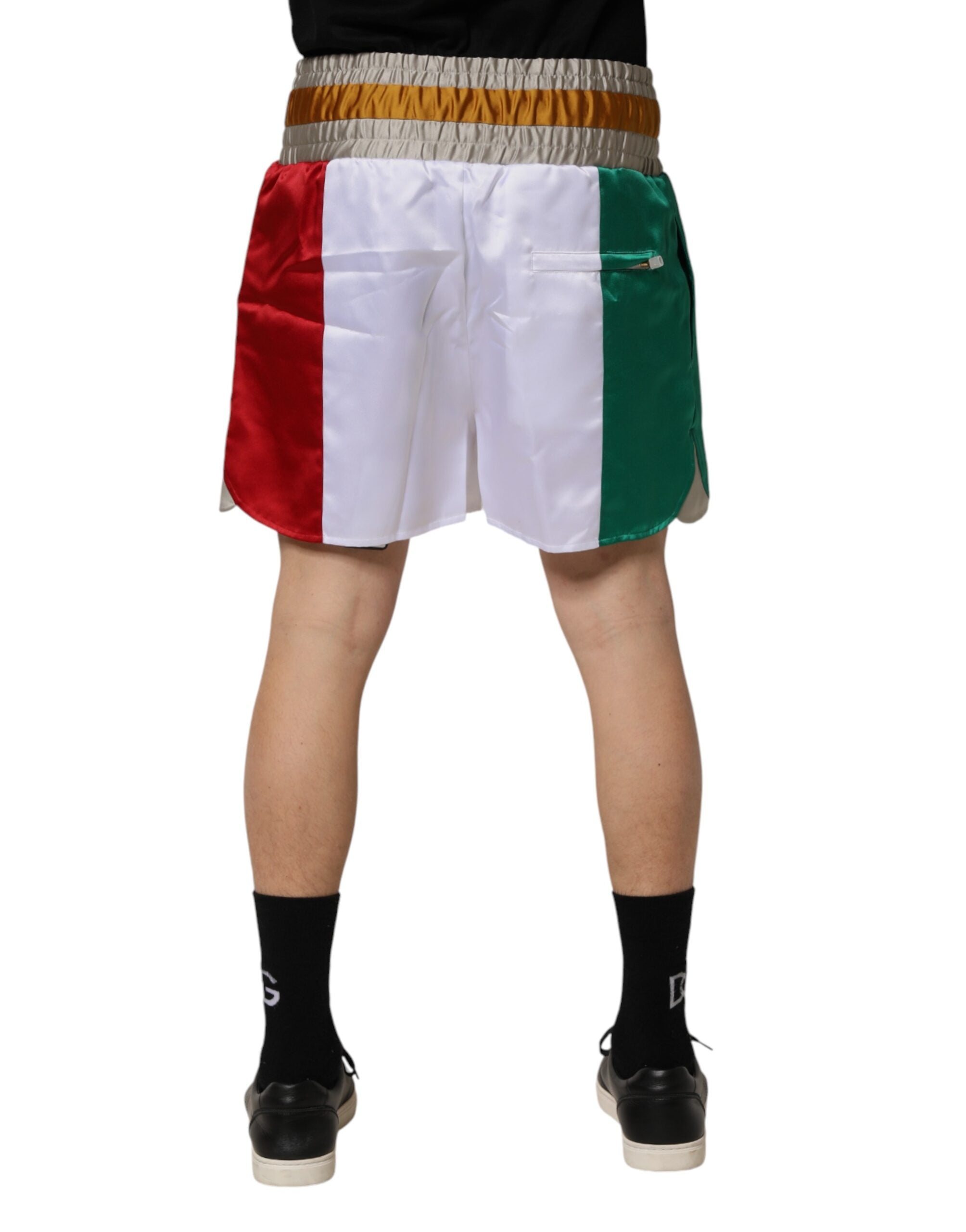 Dolce & Gabbana Multicolor Polyester Bermuda Shorts, Made in Italy-4