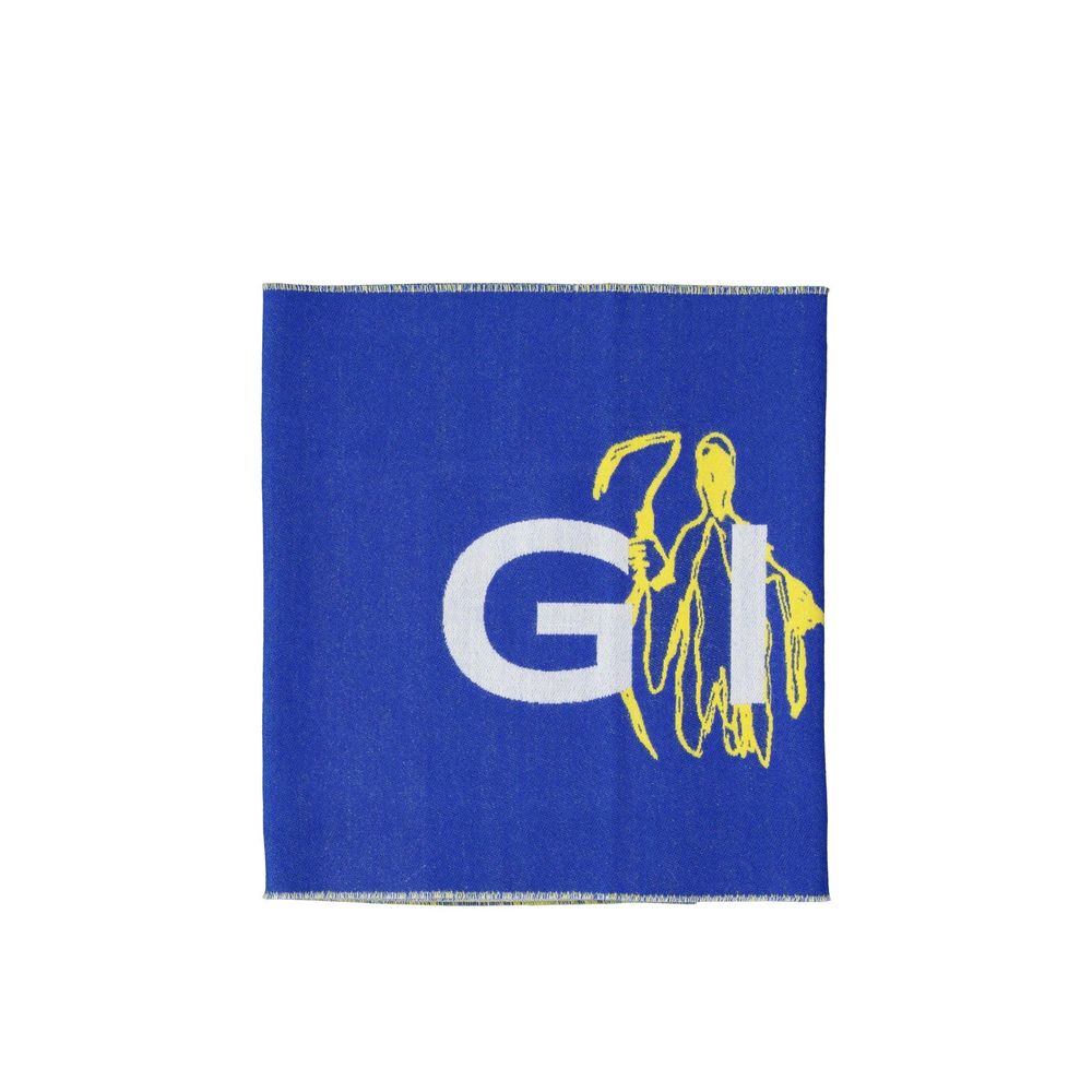 Givenchy Blauer Seidenschal-1