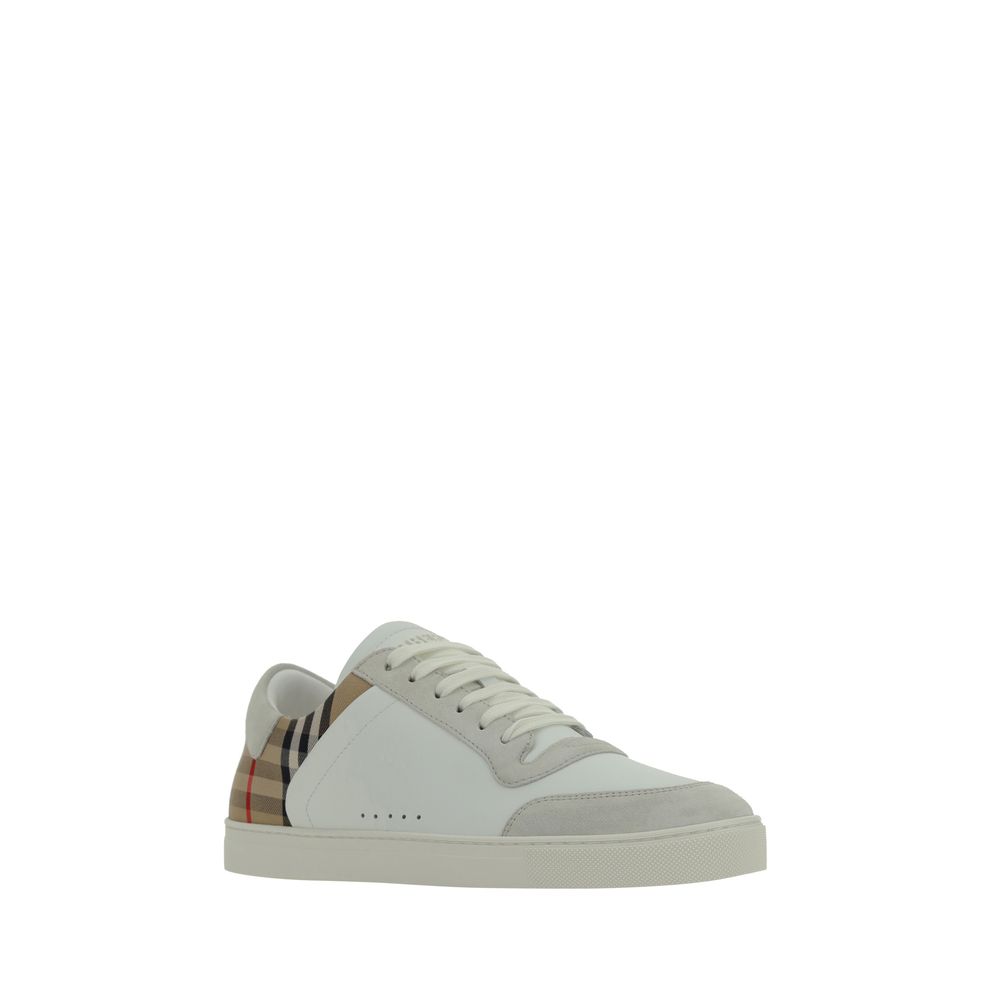 Burberry Weiße Low-Top-Sneaker aus Gummi-2