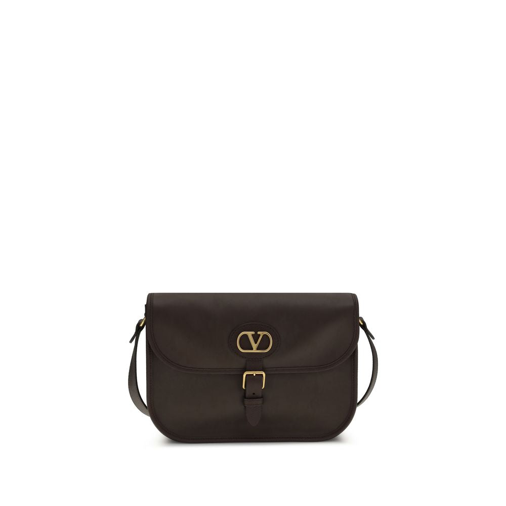 Valentino Garavani Brown Calfskin Bos Taurus Shoulder Bag-1