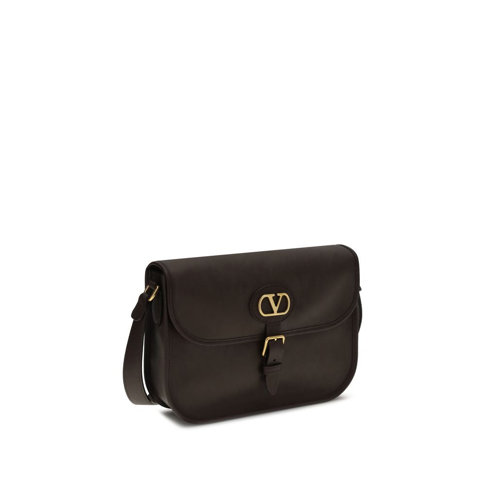 Valentino Garavani Brown Calfskin Bos Taurus Shoulder Bag-2