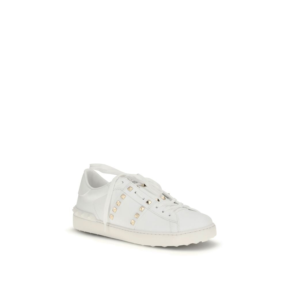 Valentino Garavani Weiße Low-Top-Sneaker aus Kalbsleder Bos Taurus-2