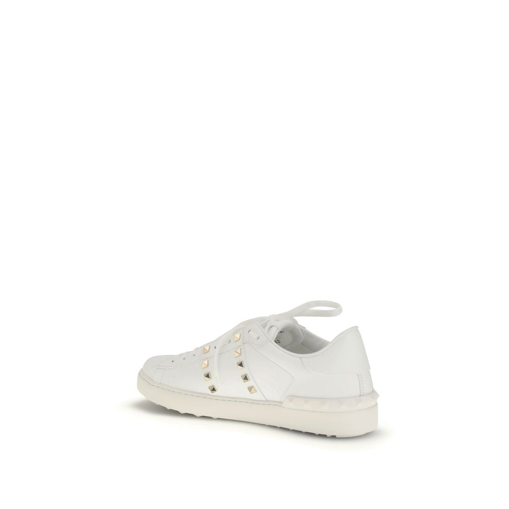 Valentino Garavani Weiße Low-Top-Sneaker aus Kalbsleder Bos Taurus-3