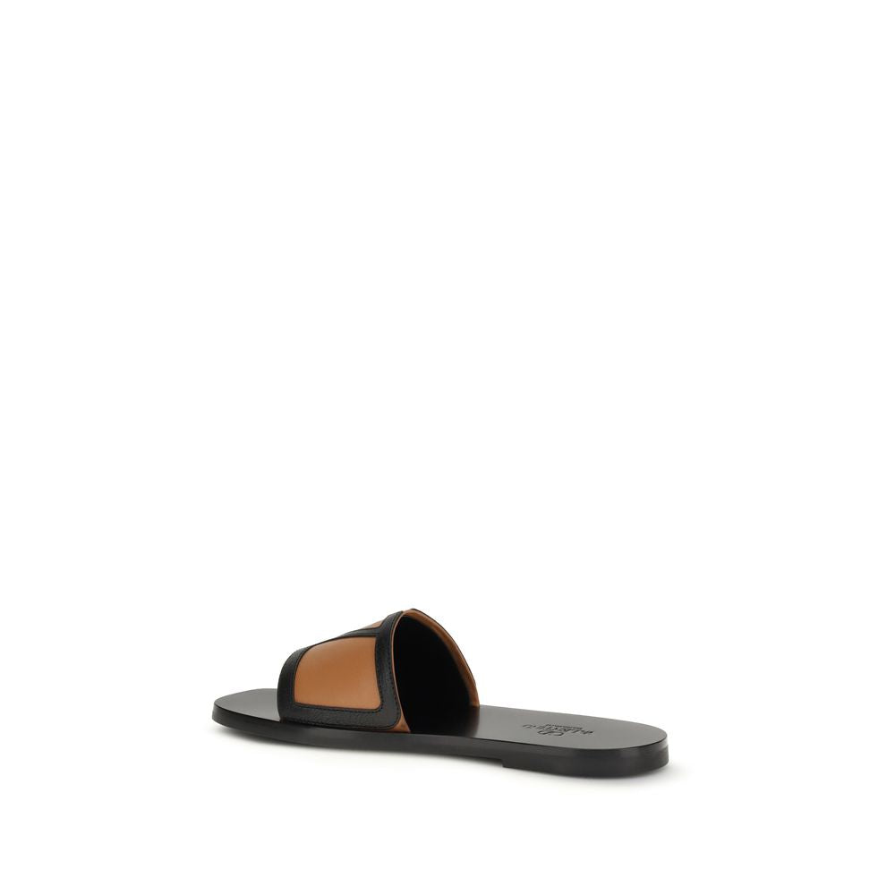 Valentino Garavani Black Bos Taurus Calfskin Sandals-3