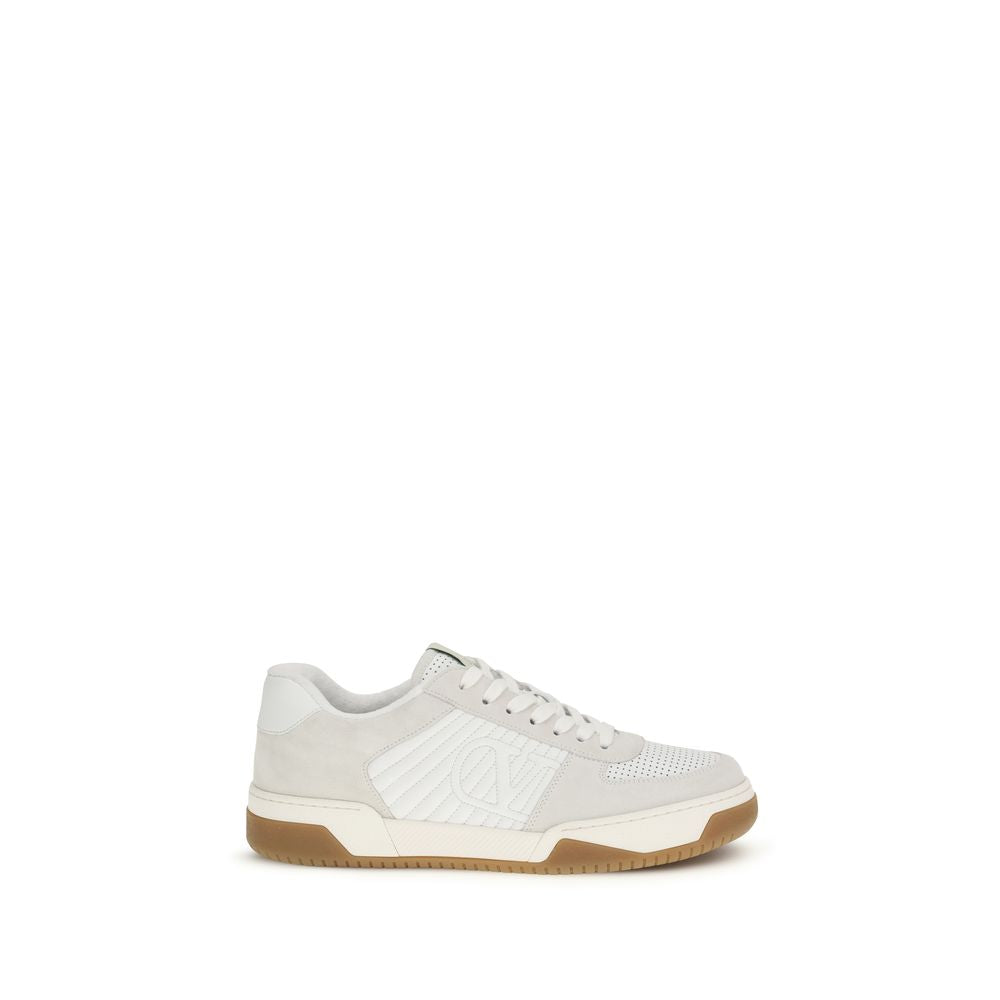 Valentino Garavani White Bos Taurus Calfskin Athletic Sneakers-1
