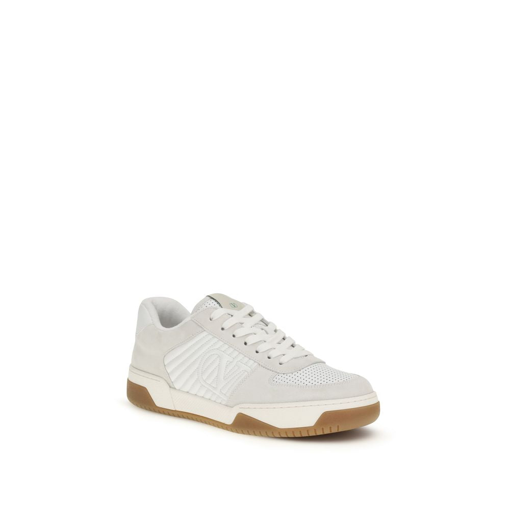 Valentino Garavani White Bos Taurus Calfskin Athletic Sneakers-2