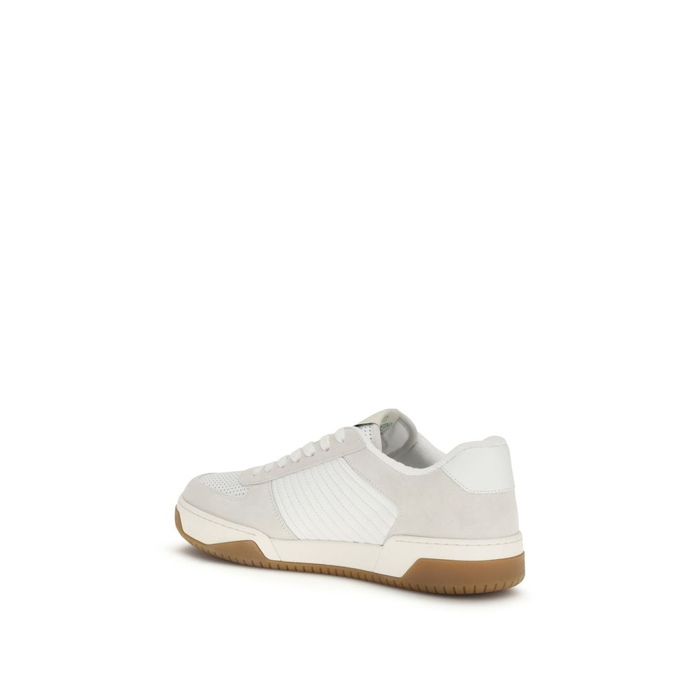 Valentino Garavani White Bos Taurus Calfskin Athletic Sneakers-3