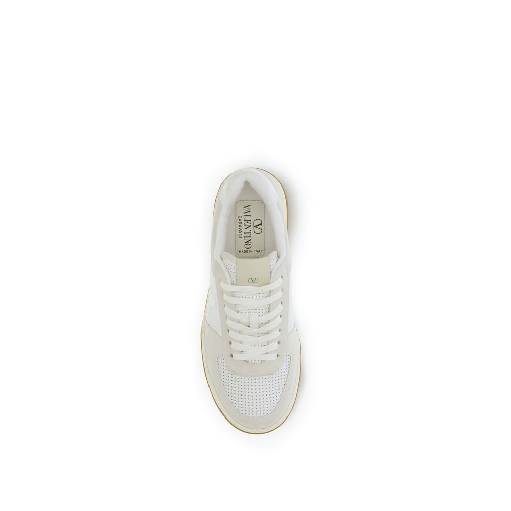Valentino Garavani White Bos Taurus Calfskin Athletic Sneakers-4