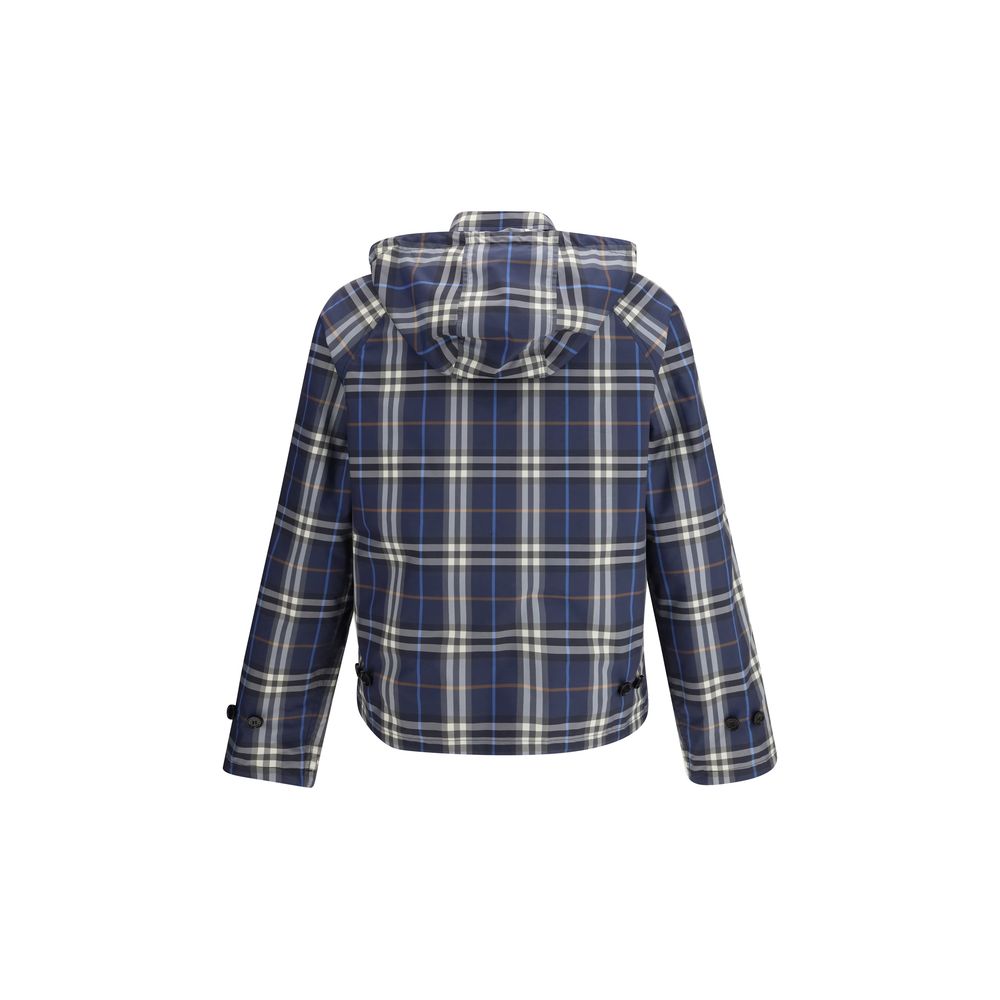 Burberry Blue Polyester Raincoat-4