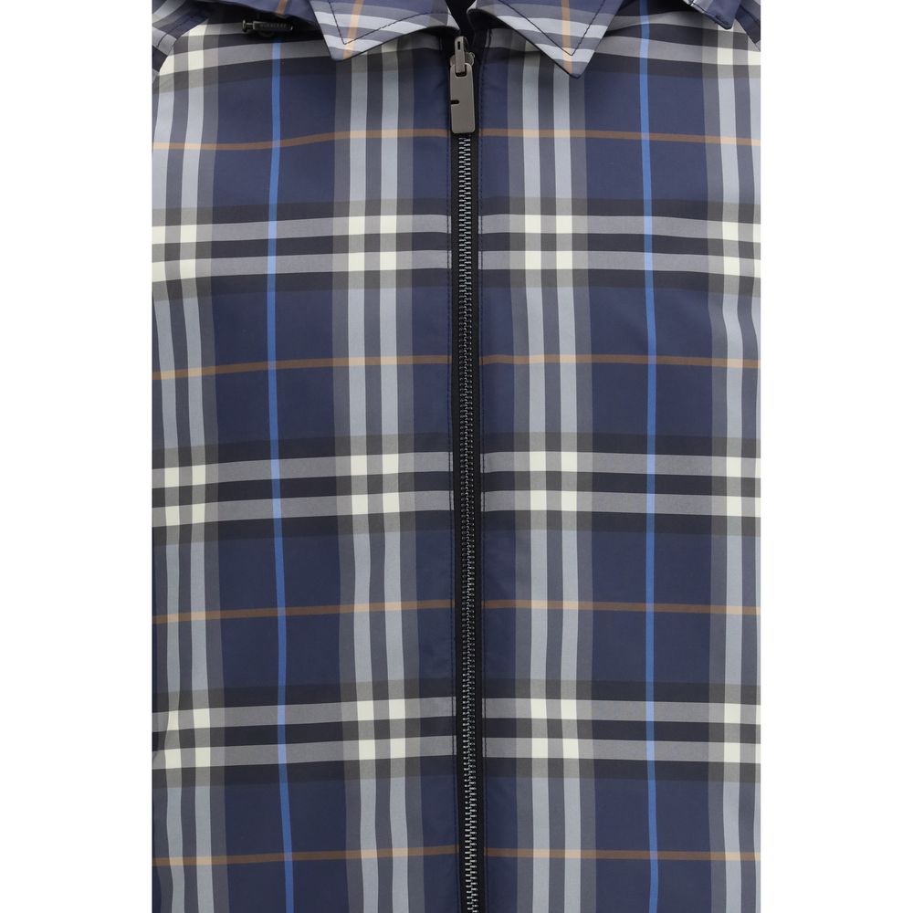 Burberry Blue Polyester Raincoat-6