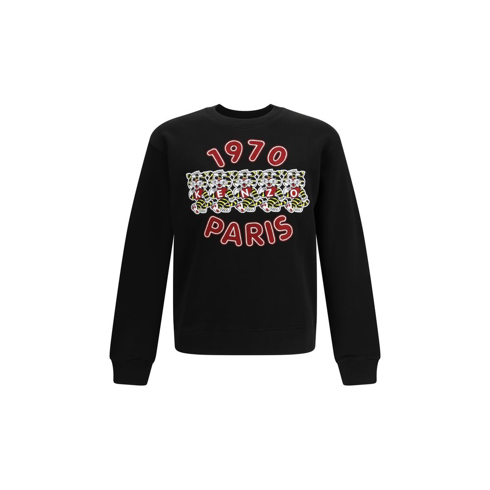 Kenzo Black Cotton Sweatshirt-1