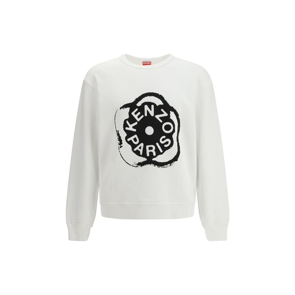 Kenzo White Cotton Sweatshirt-1