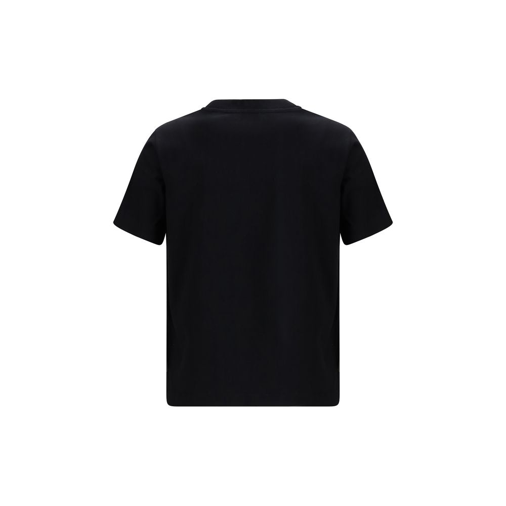 Burberry Schwarzes Baumwoll-T-Shirt-2