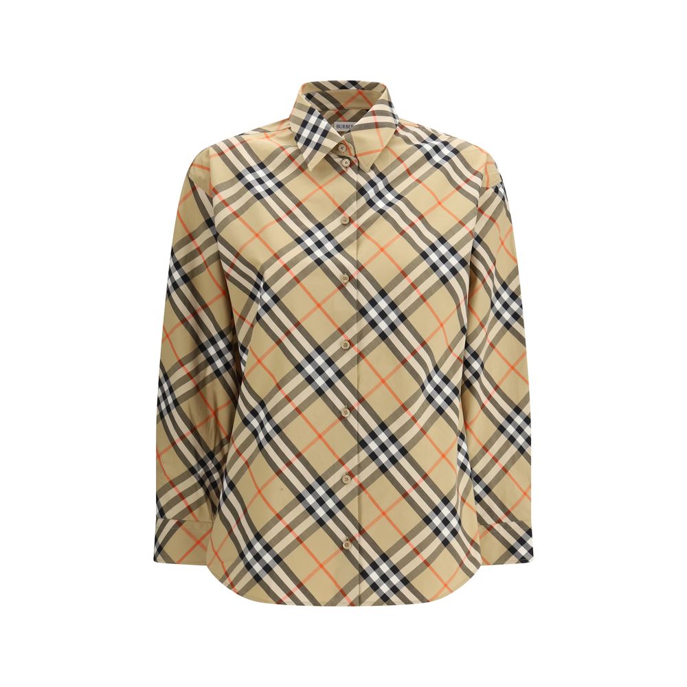 Burberry Multicolor Patterned Cotton Shirt-1