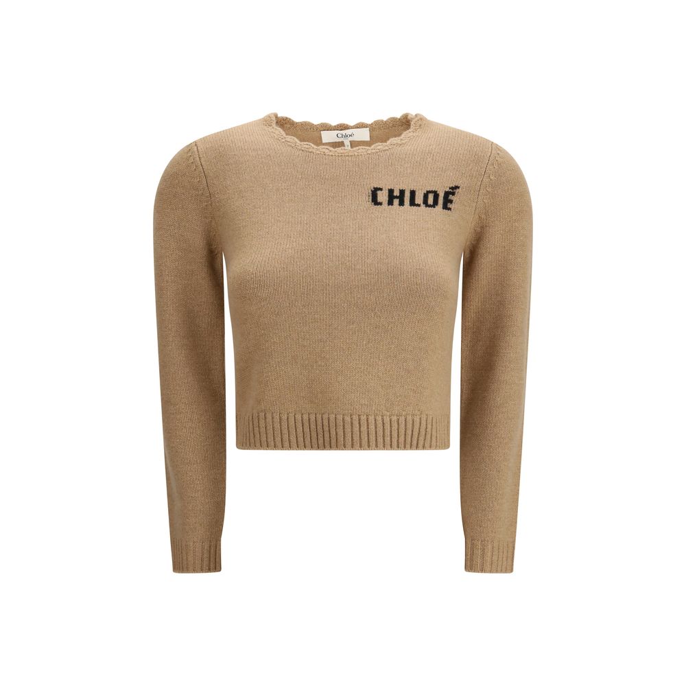 Chloé Brauner Wool Sweater-1