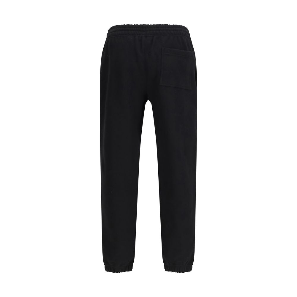 Burberry Black Cotton Jogging Pants (Tracksuit Bottoms)-2