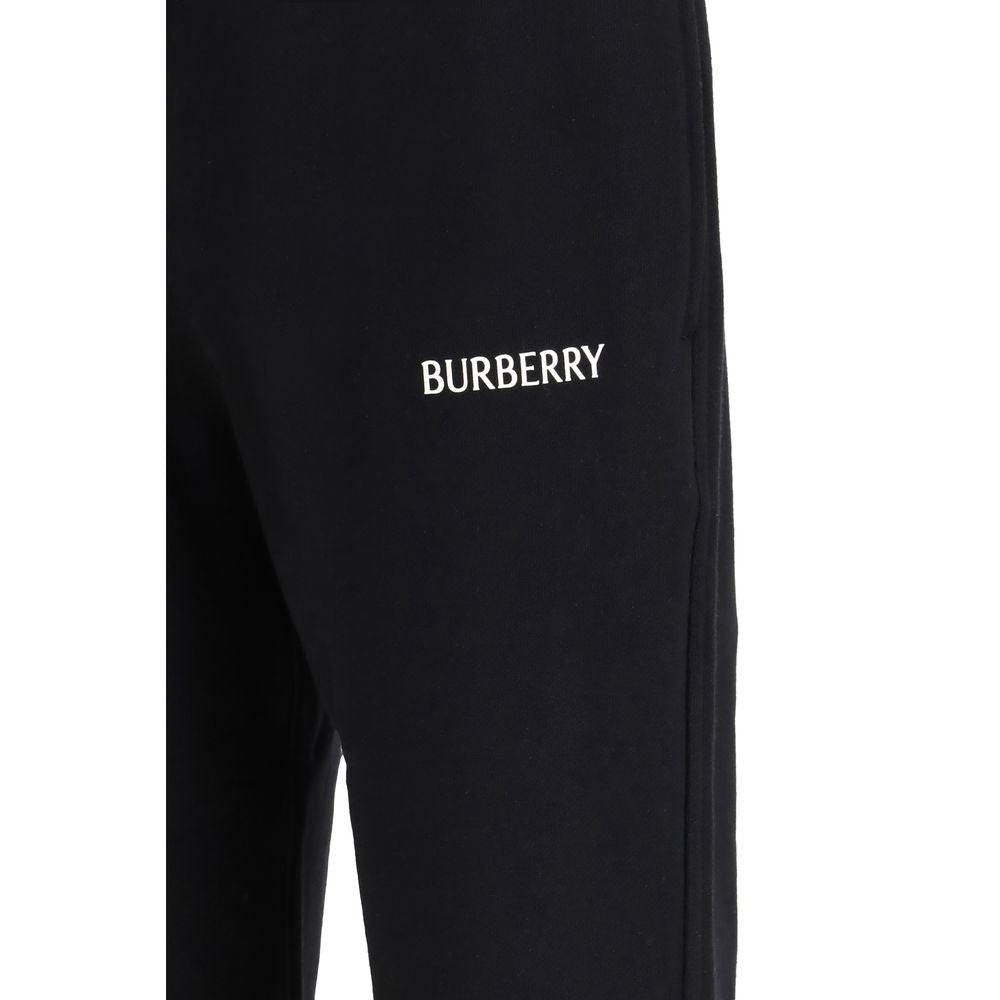Burberry Black Cotton Jogging Pants (Tracksuit Bottoms)-3