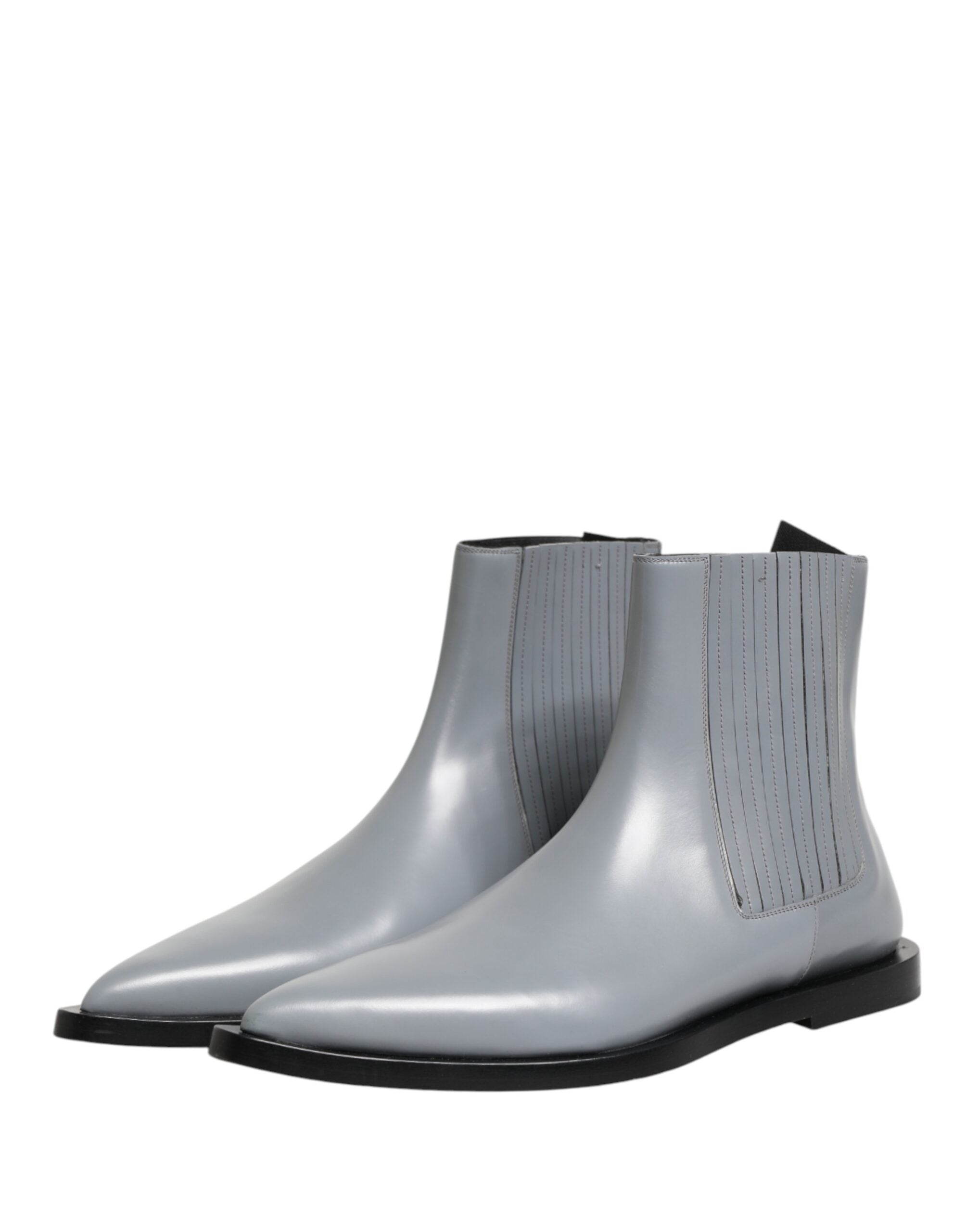 Dolce & Gabbana Hellgraue Chelsea Ankle Boots-5