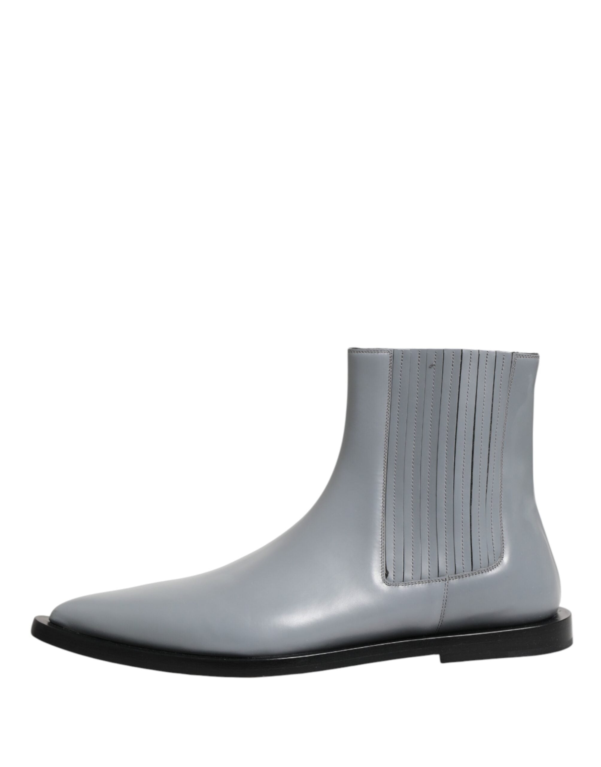 Dolce & Gabbana Hellgraue Chelsea Ankle Boots-7