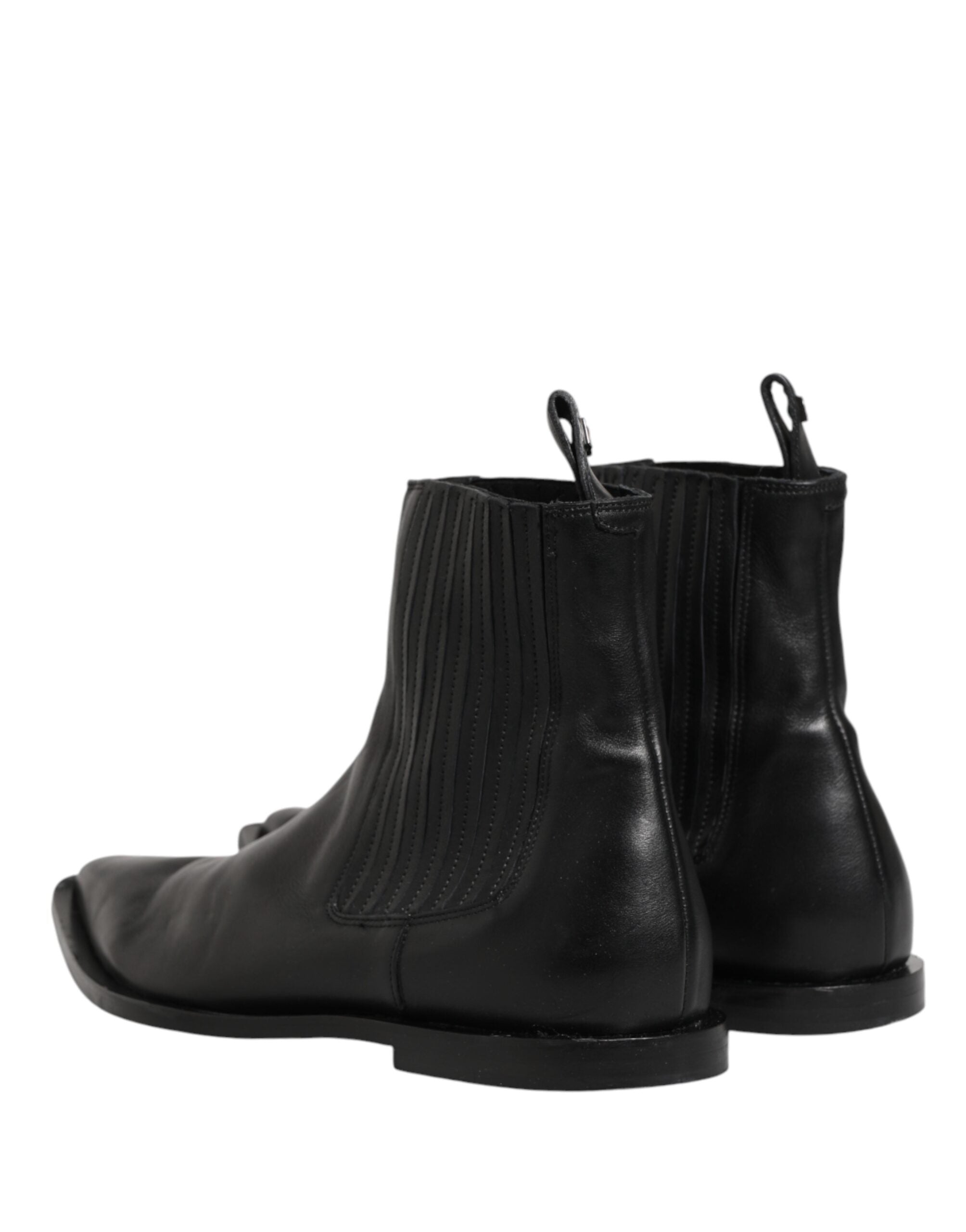 Dolce & Gabbana Men's Black Chelsea Ankle Boots Shoes-5