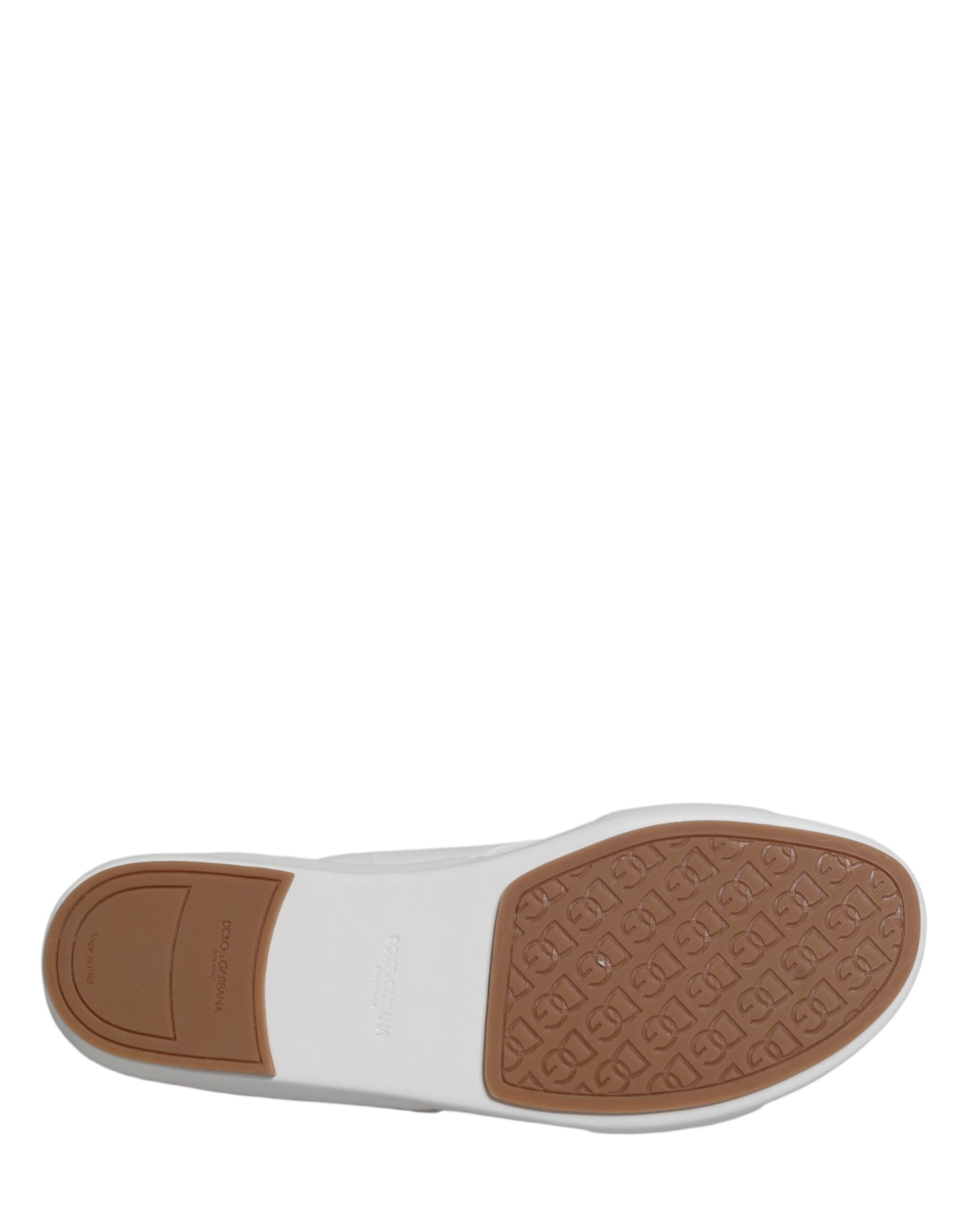 Dolce & Gabbana Weiße DG Cutout Slides Hausschuhe Ballerinas-8