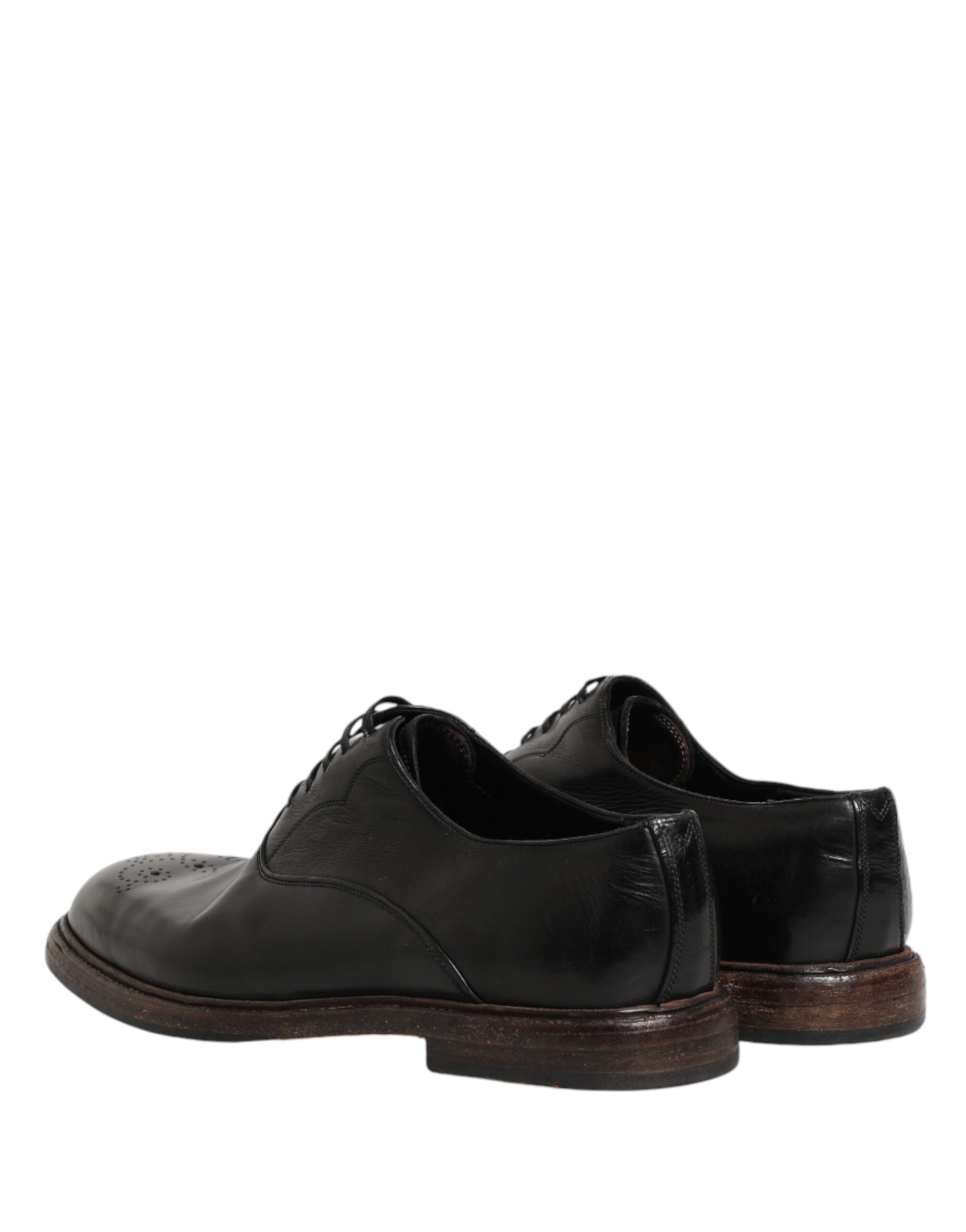 Dolce & Gabbana Schwarze Oxford-Schnürschuhe aus Kalbsleder-6