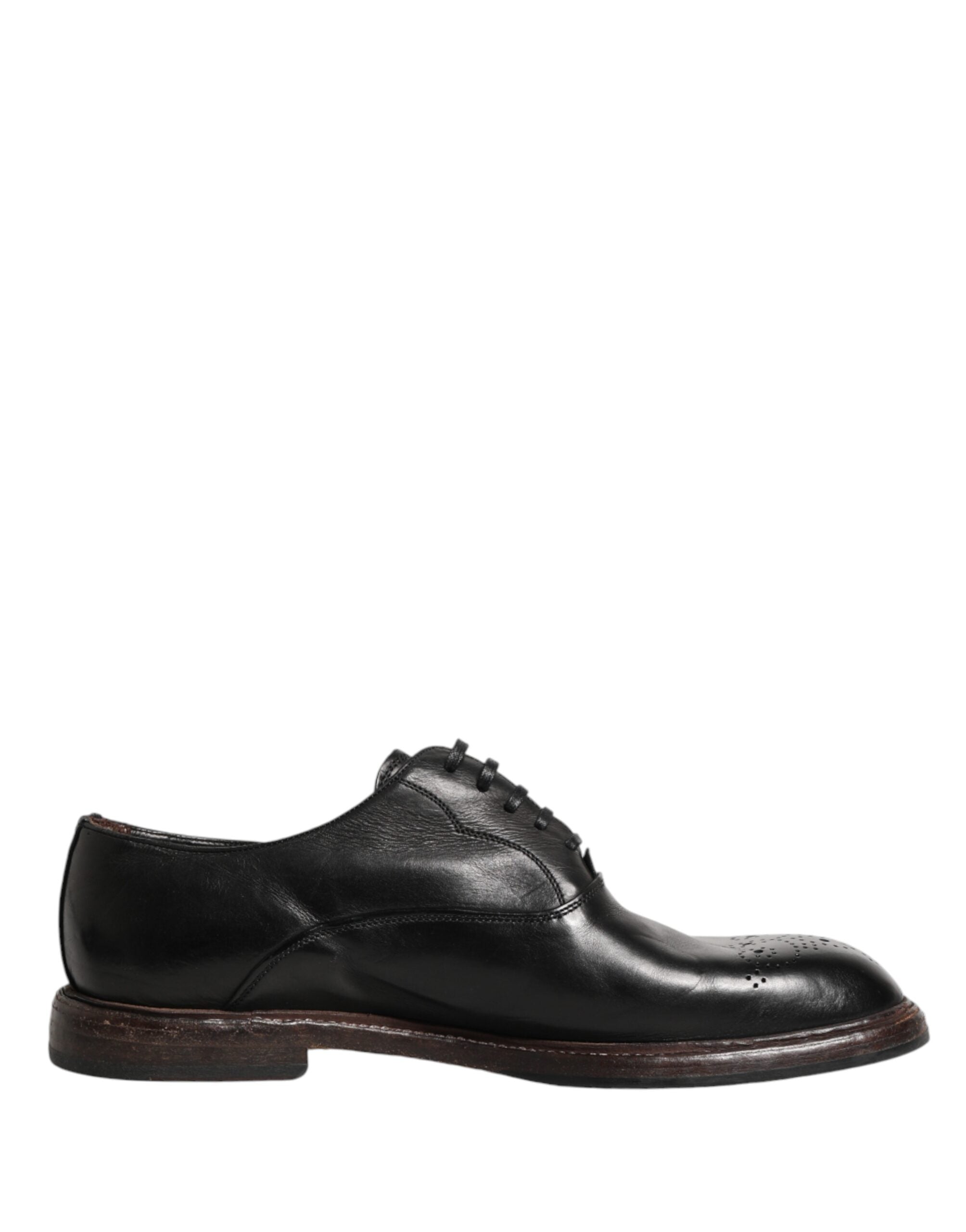 Dolce & Gabbana Schwarze Oxford-Schnürschuhe aus Kalbsleder-2