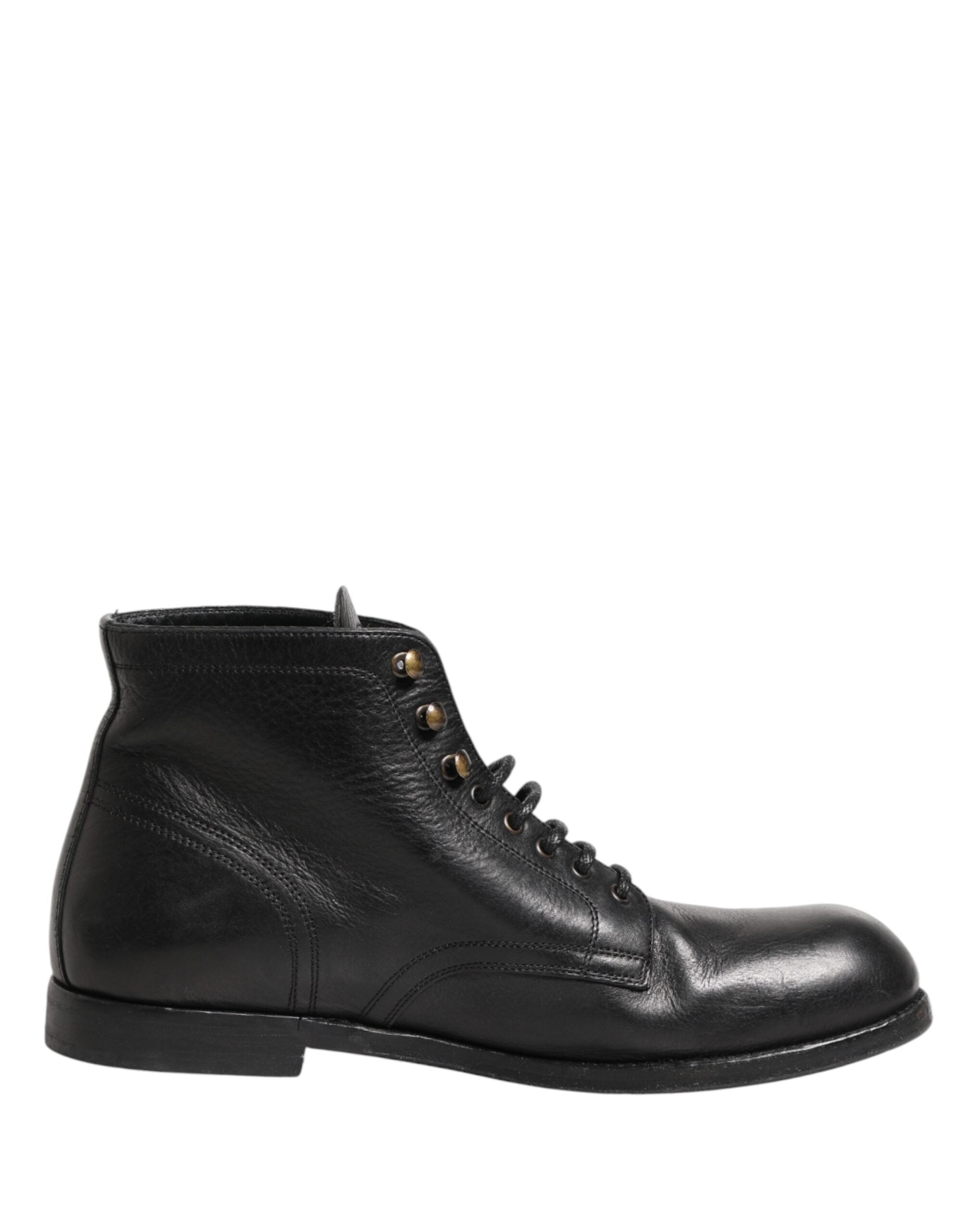 Dolce & Gabbana Schwarze Schnür-Stiefeletten Herren Schuhe-2