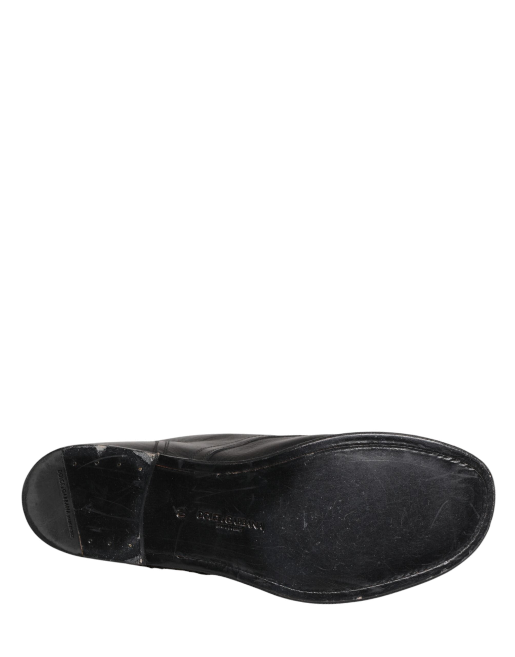 Dolce & Gabbana Schwarze Schnür-Stiefeletten Herren Schuhe-8
