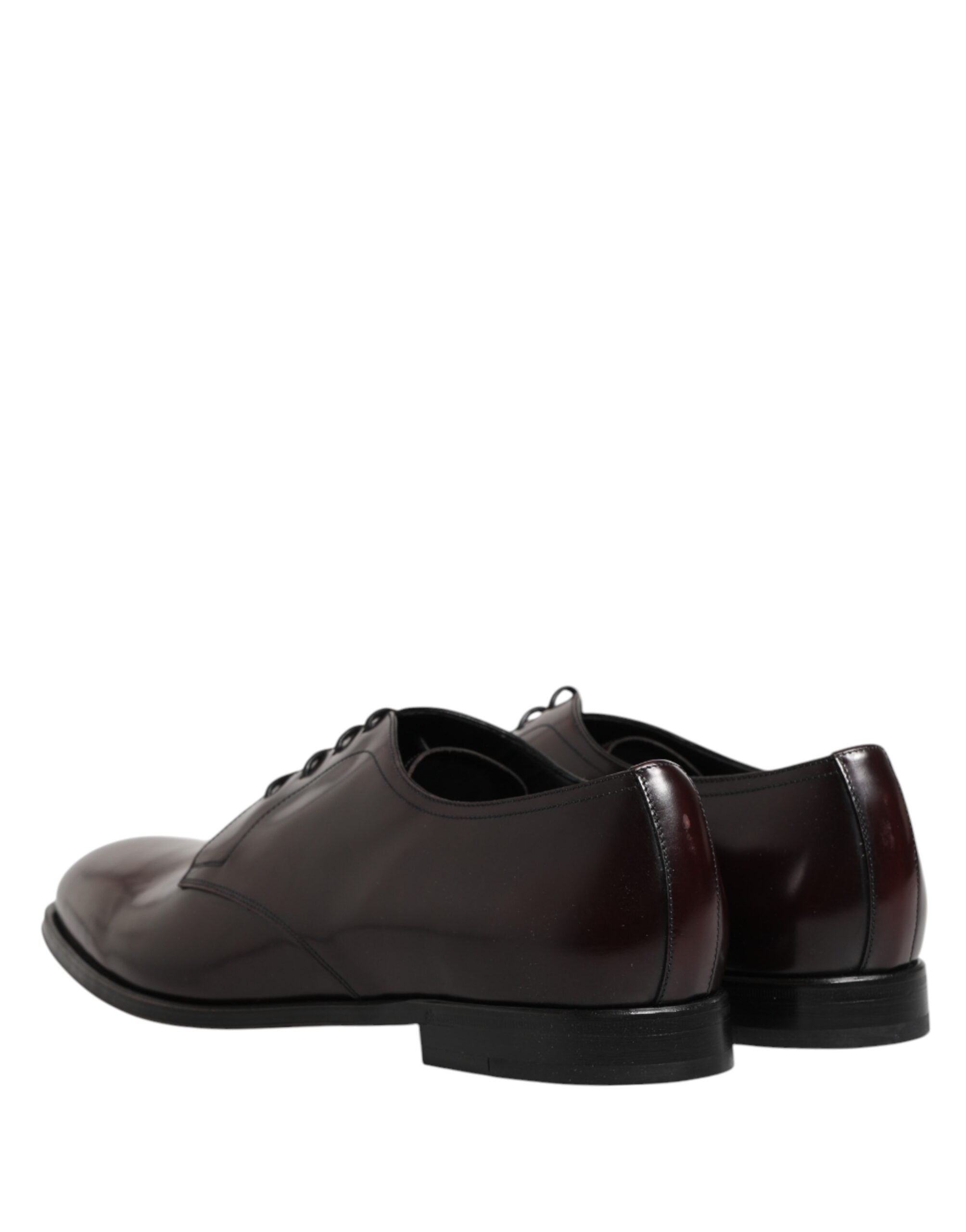 Dolce & Gabbana Men's Black Leather Lace-Up Derbies-6