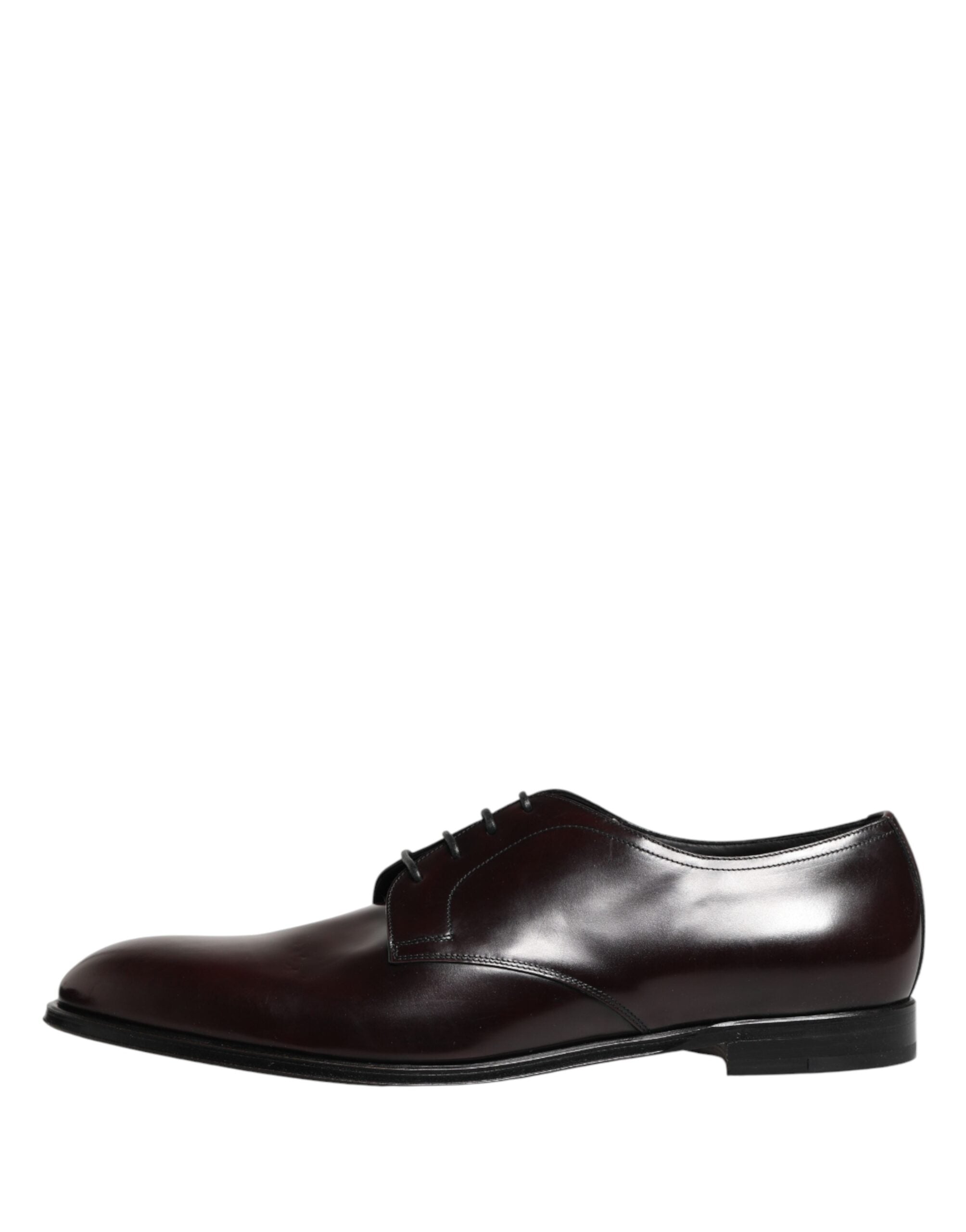 Dolce & Gabbana Men's Black Leather Lace-Up Derbies-7
