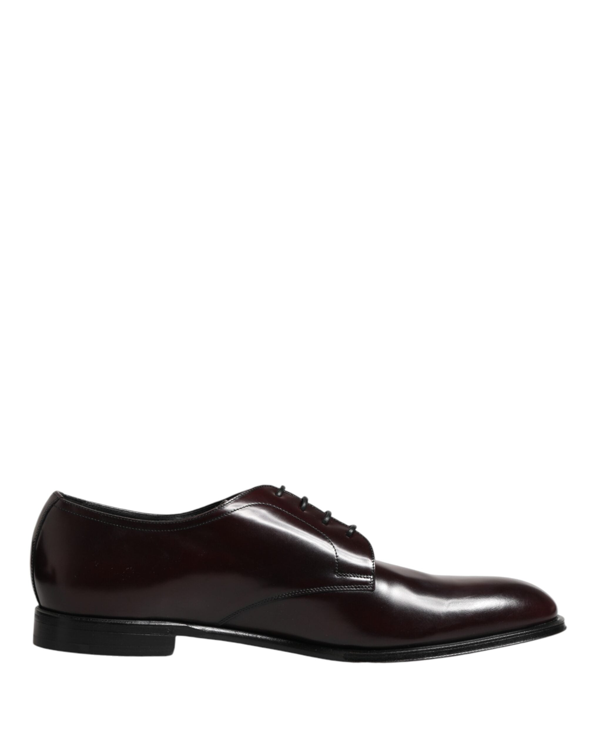 Dolce & Gabbana Men's Black Leather Lace-Up Derbies-1