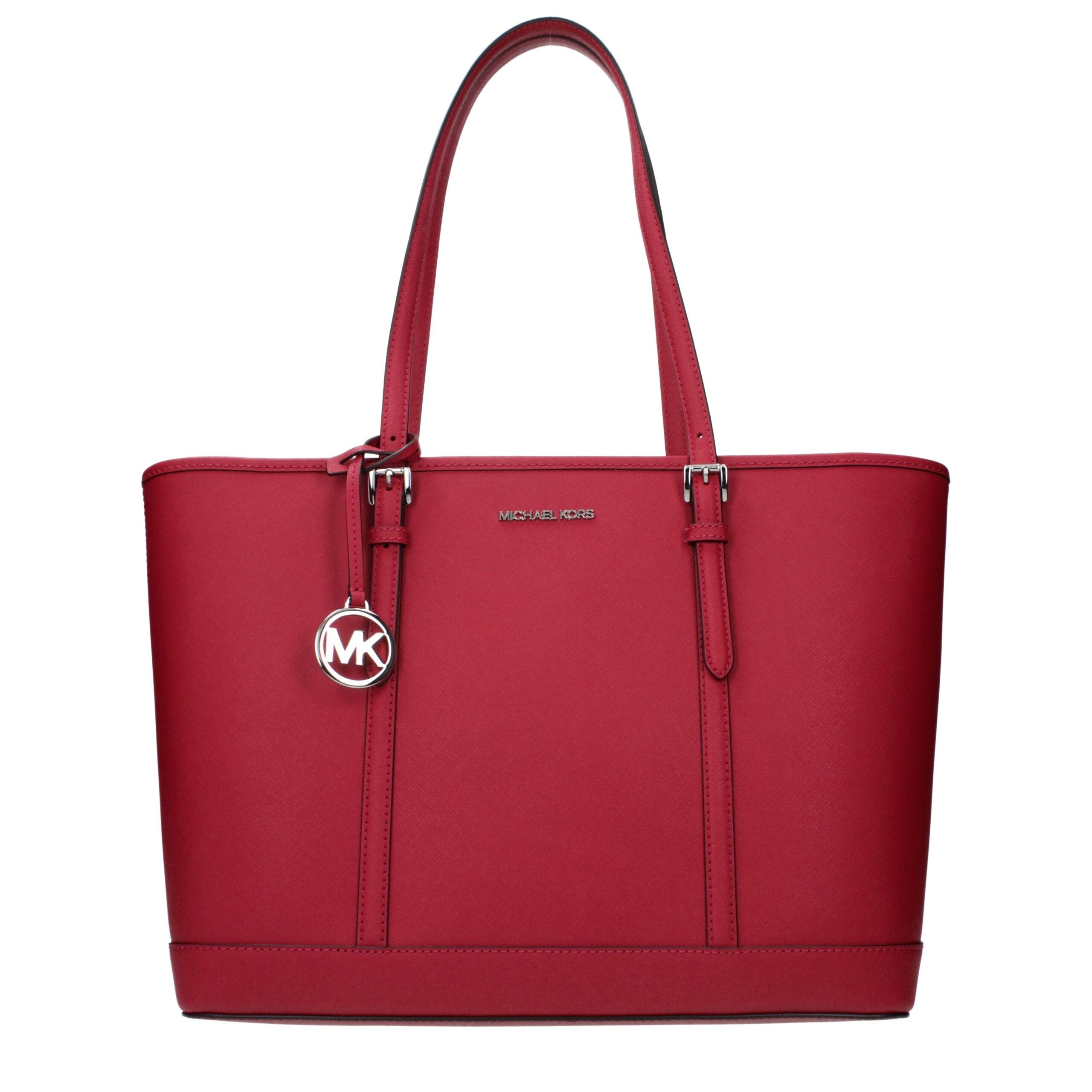 Michael Kors Rote Leder Schultertasche-1
