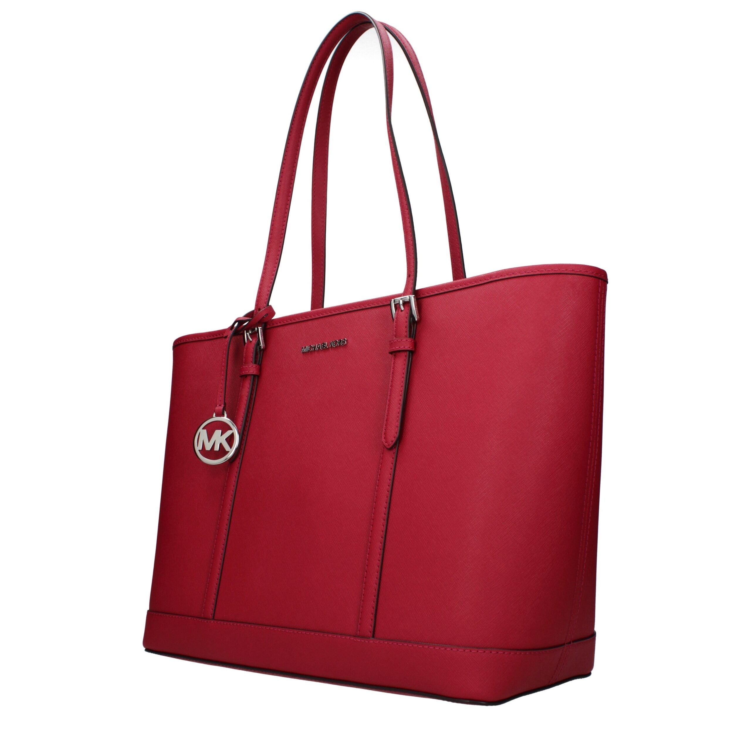 Michael Kors Rote Leder Schultertasche-2