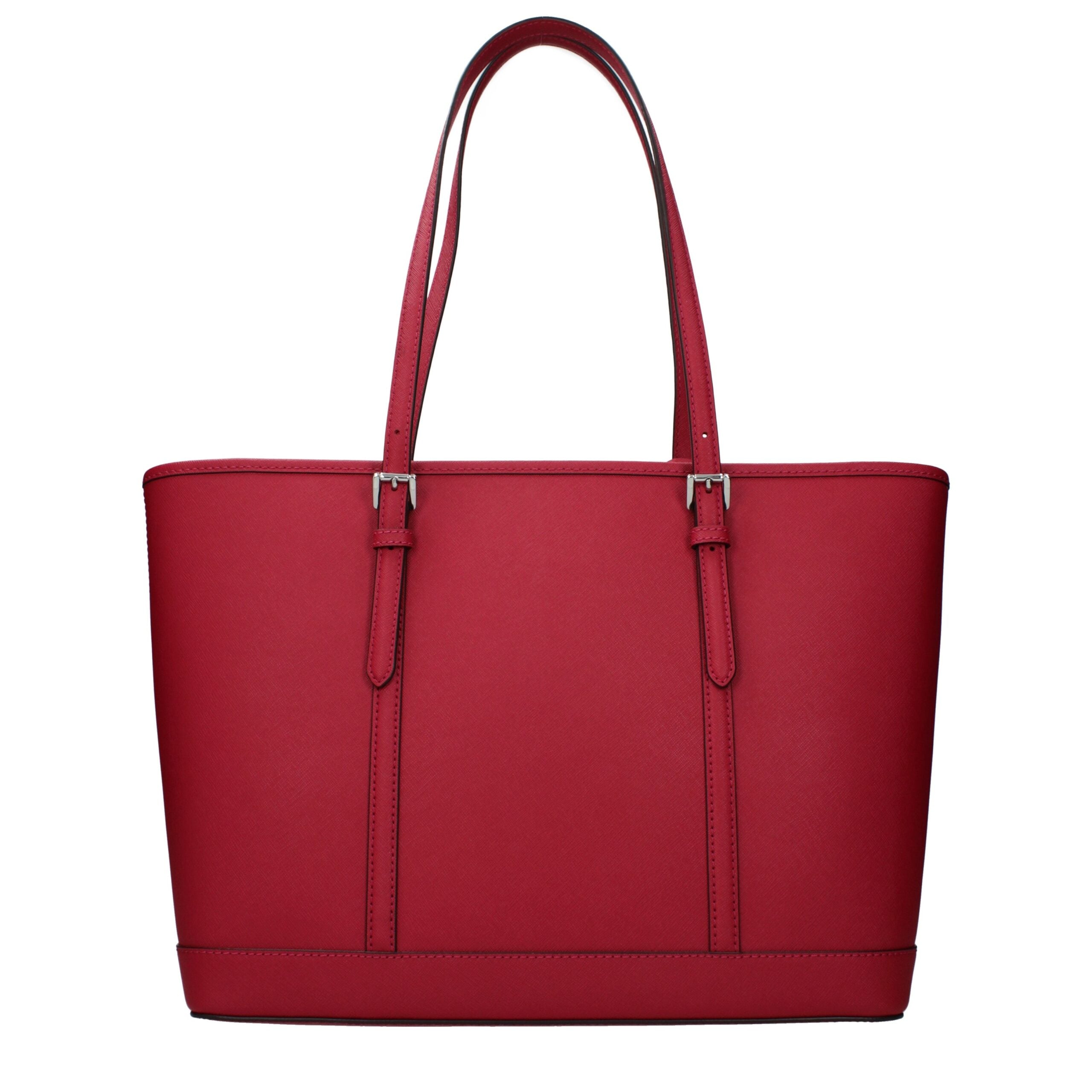 Michael Kors Rote Leder Schultertasche-3