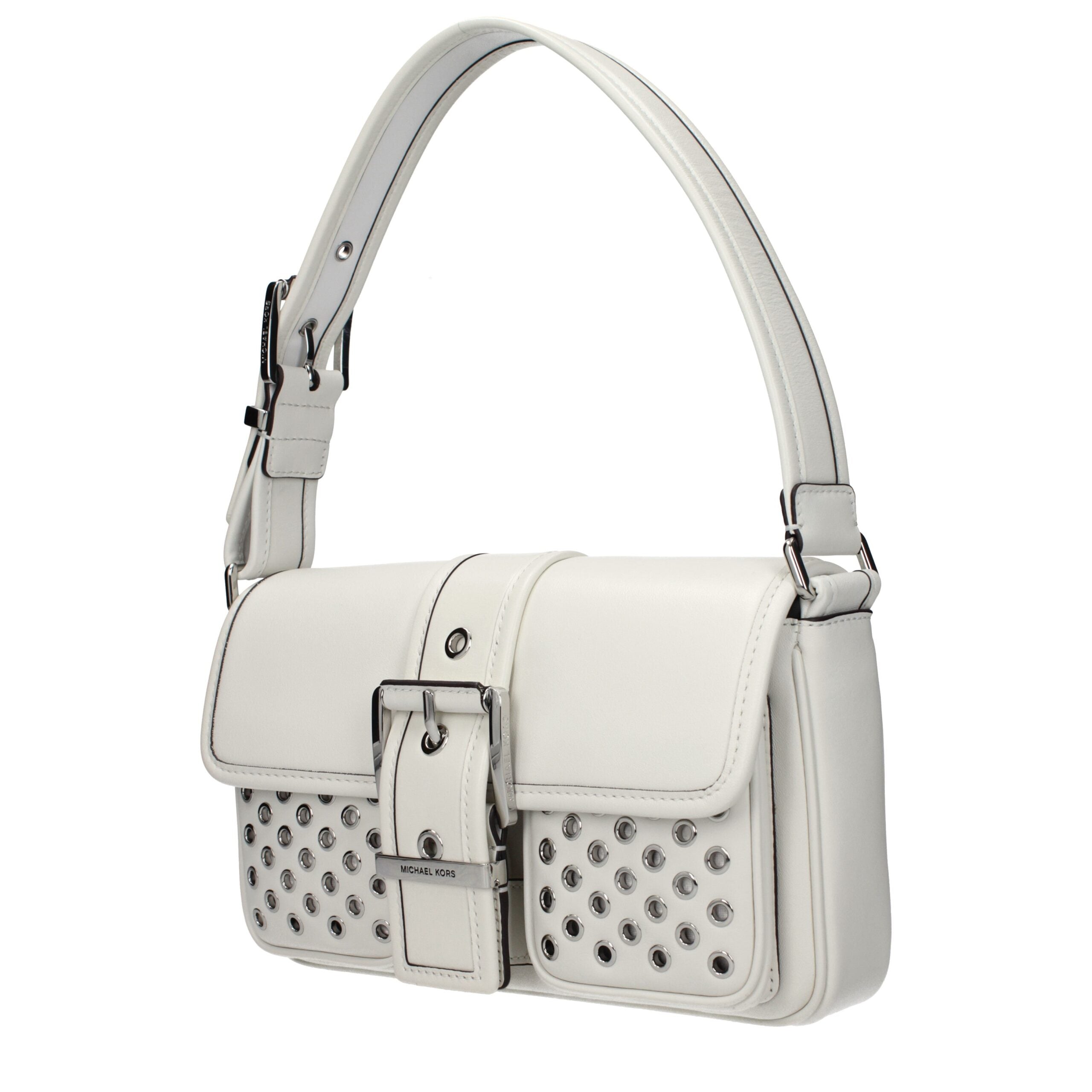 Michael Kors Weiße Leder Schultertasche-2