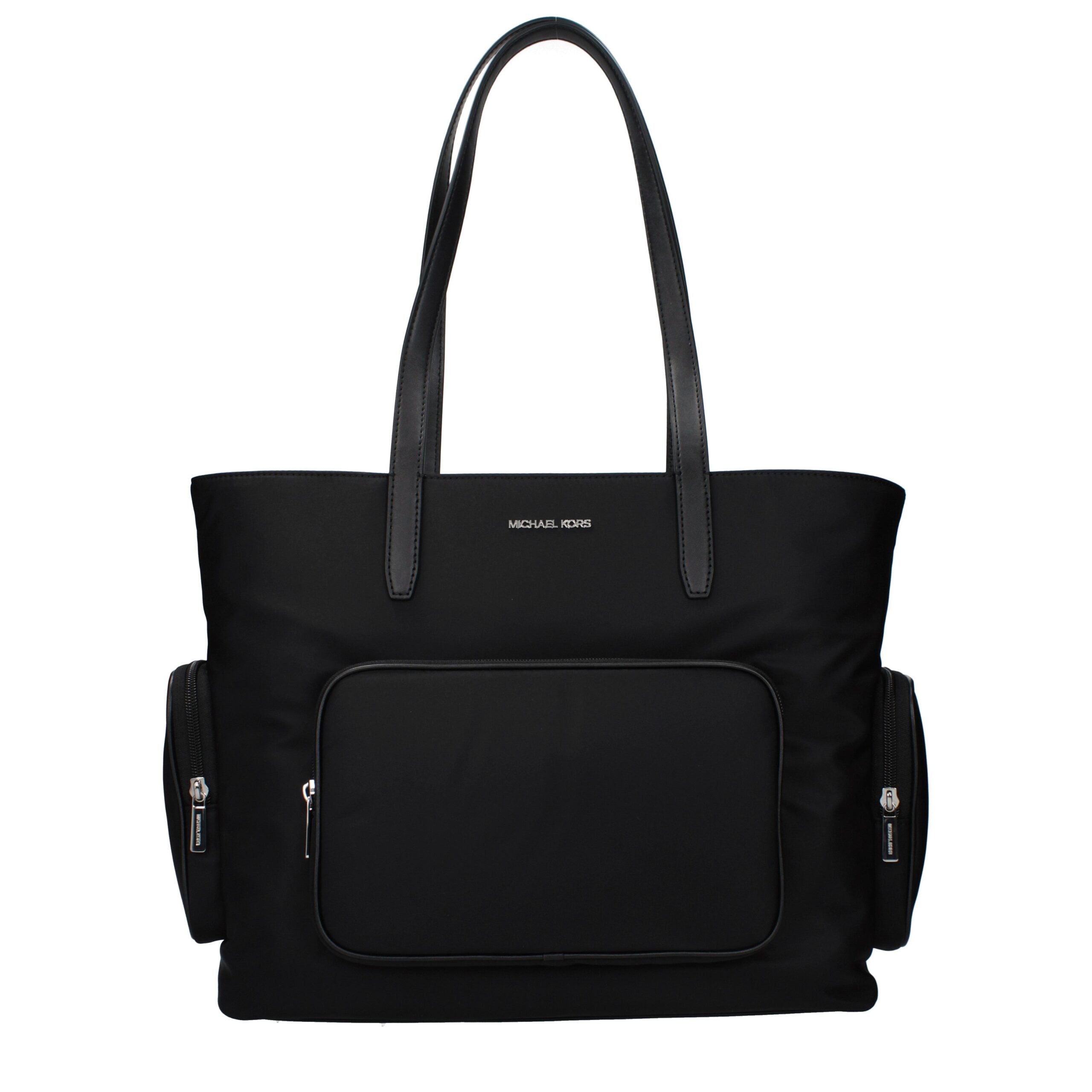 Michael Kors Schwarze Stoffhandtasche-1