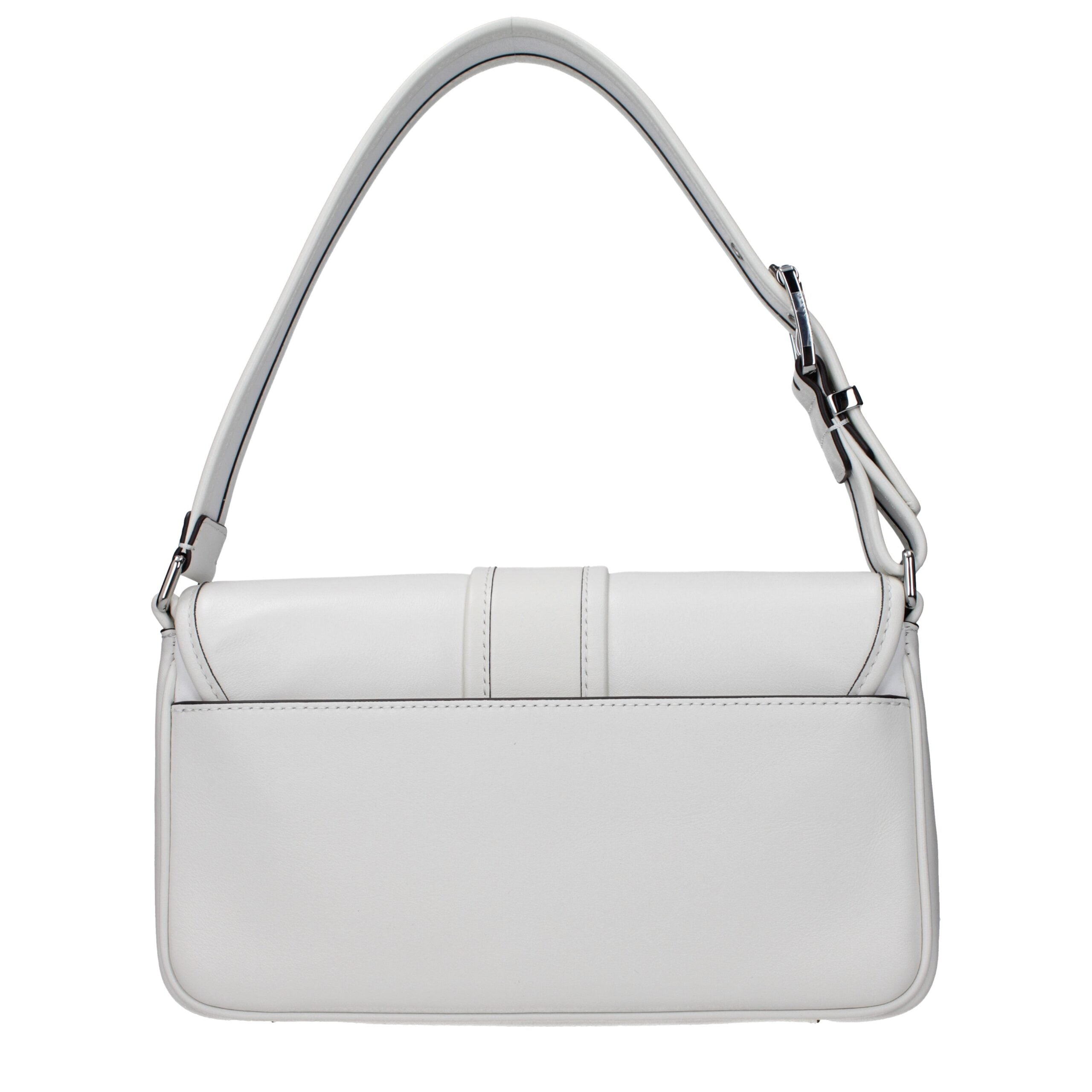 Michael Kors Weiße Leder Schultertasche-3