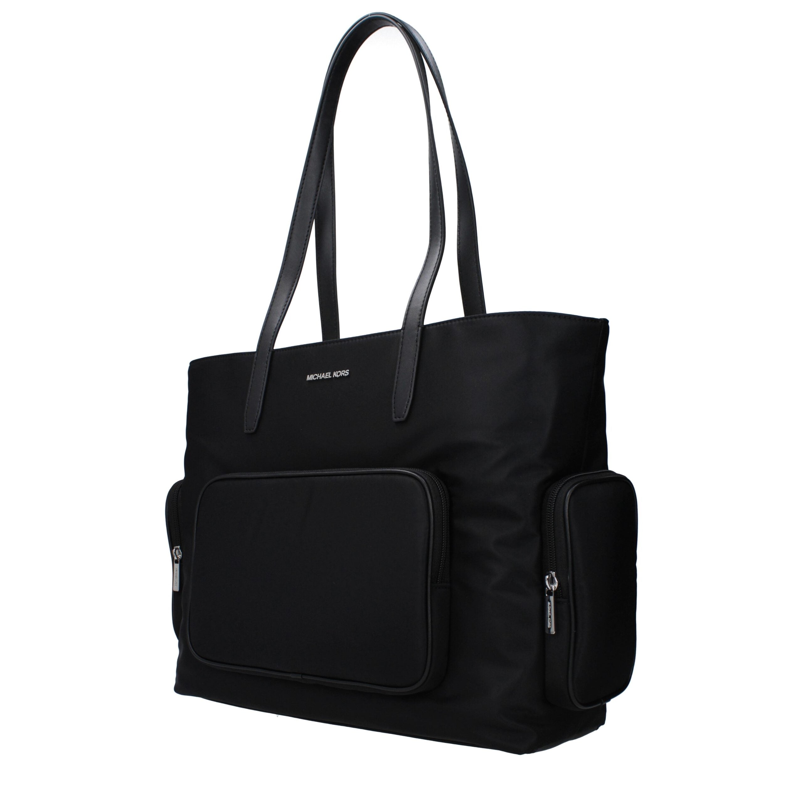 Michael Kors Schwarze Stoffhandtasche-2