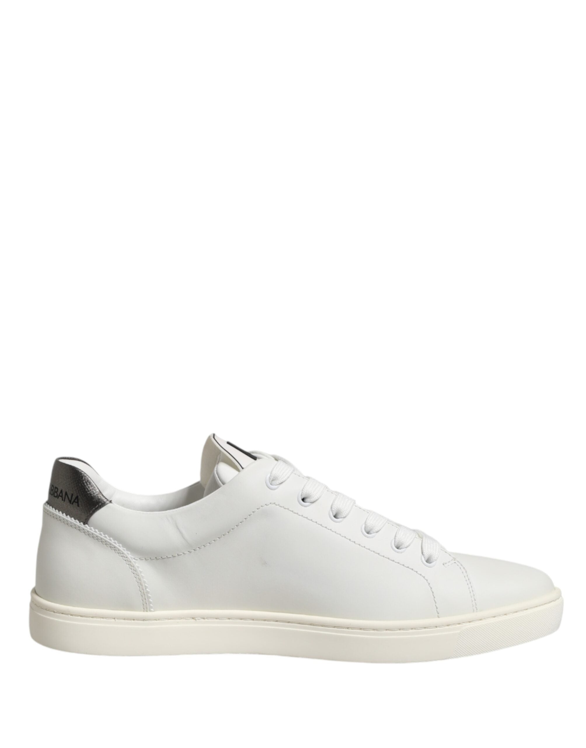 Dolce & Gabbana Weiße Leder Sneakers mit Sacred Heart Patch-7