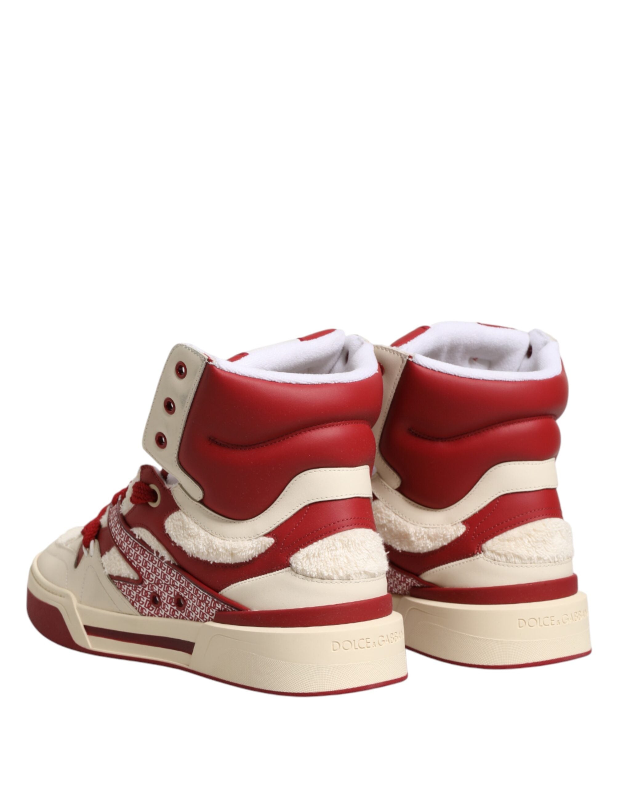 Dolce & Gabbana Weiße und rote Custom 2.Zero High-Top-Sneaker für Herren-6