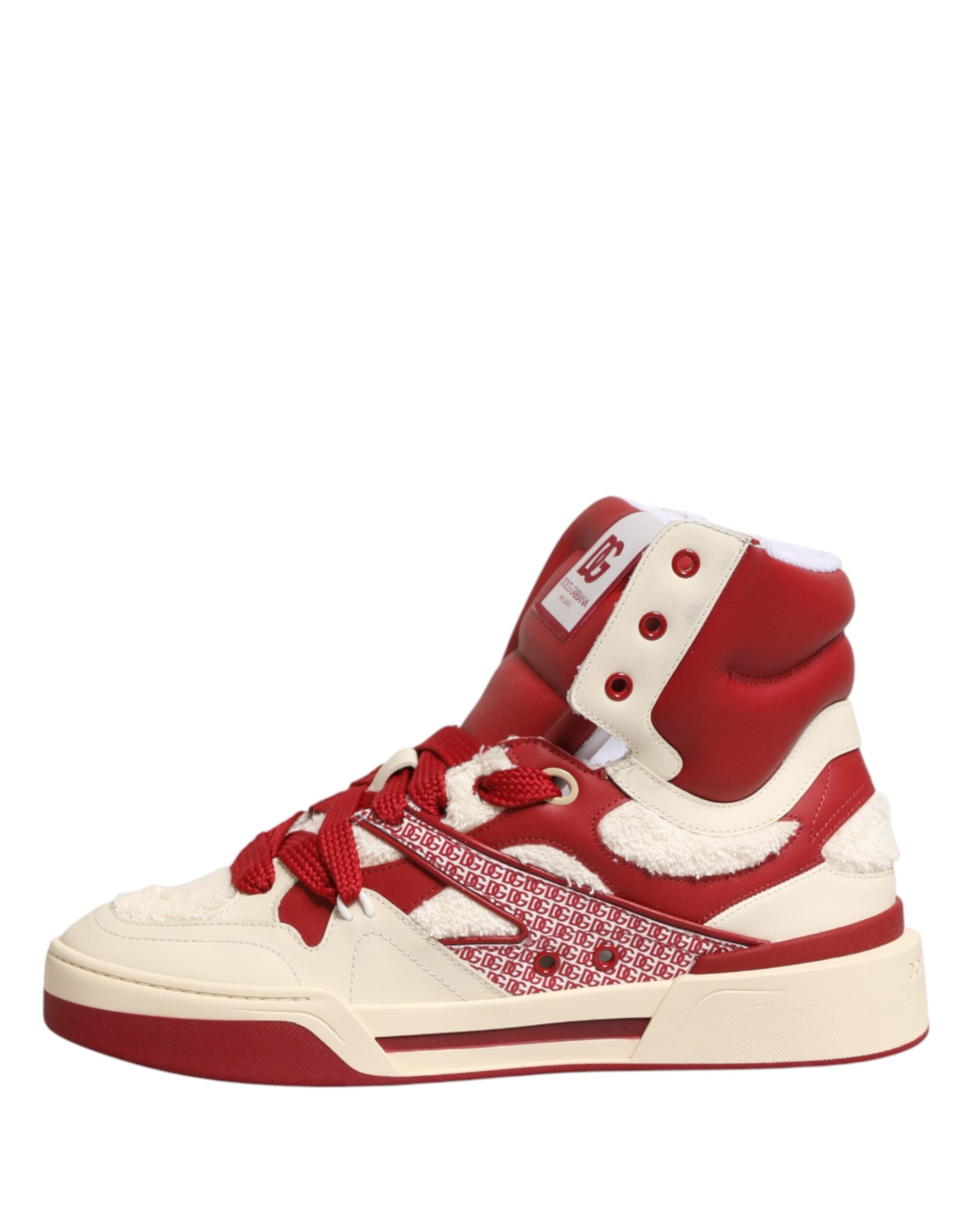 Dolce & Gabbana Weiße und rote Custom 2.Zero High-Top-Sneaker für Herren-7
