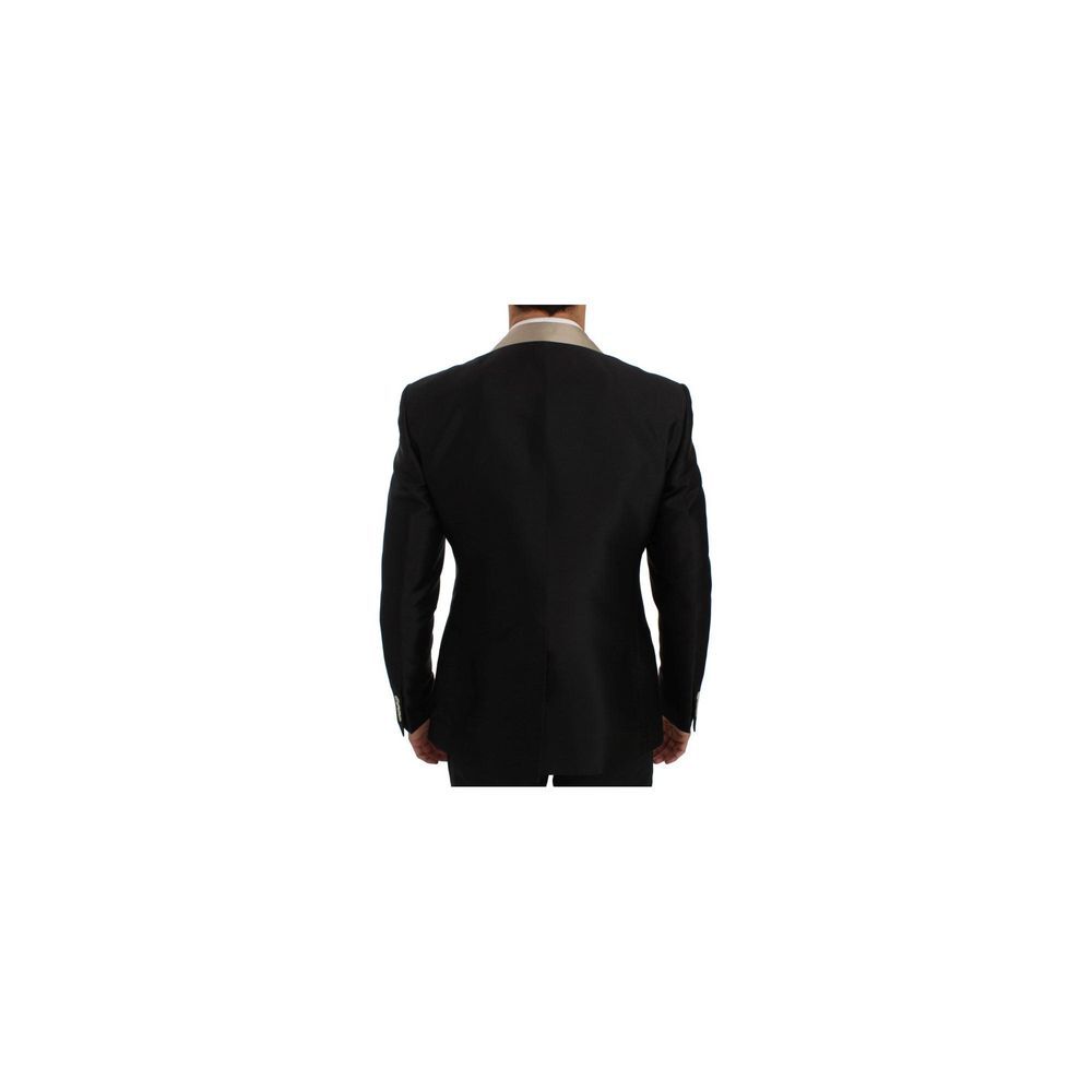 Dolce & Gabbana Schwarzer Seidenblazer-3