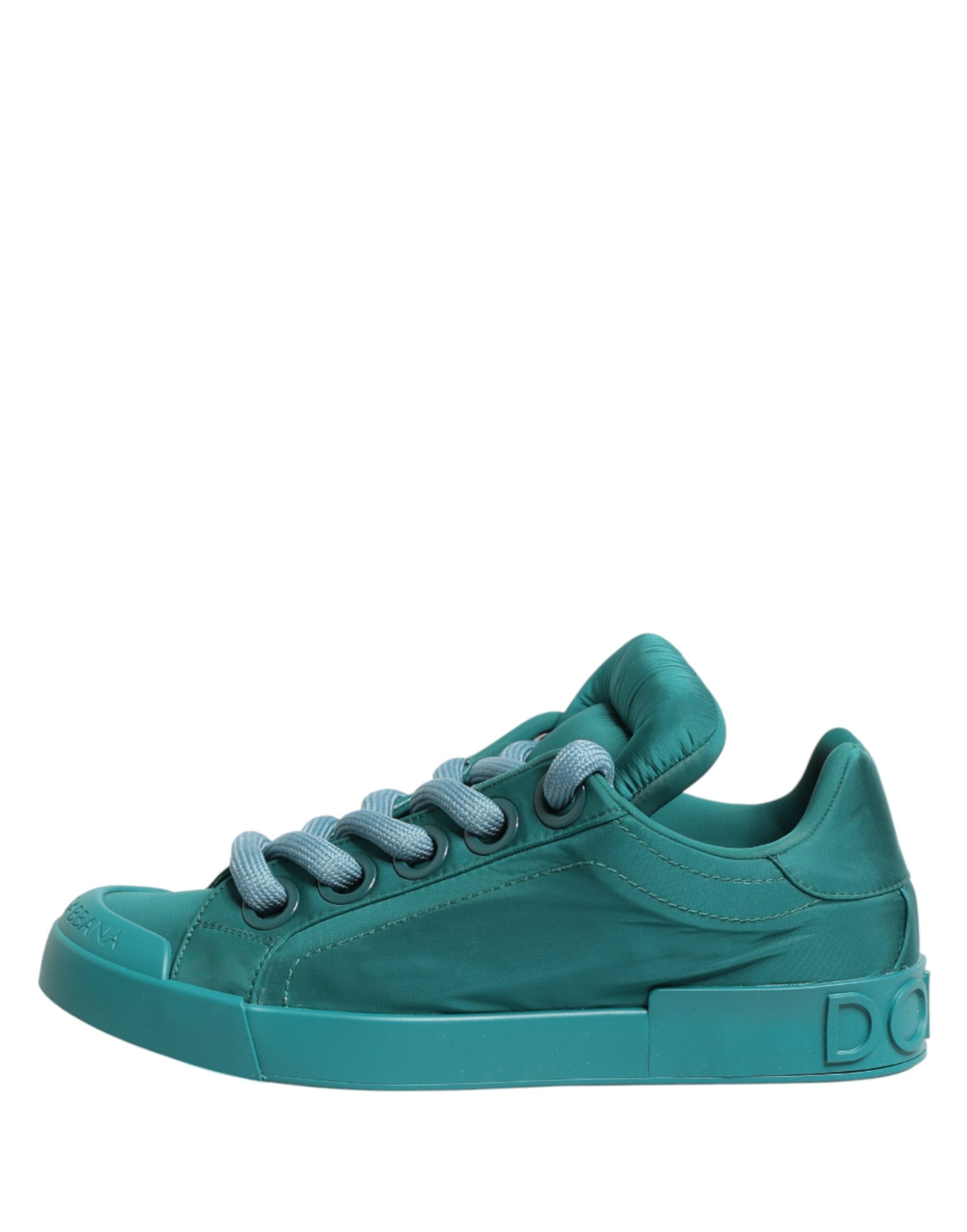 Dolce & Gabbana Men's Teal Portofino Low-Top Sneakers-7