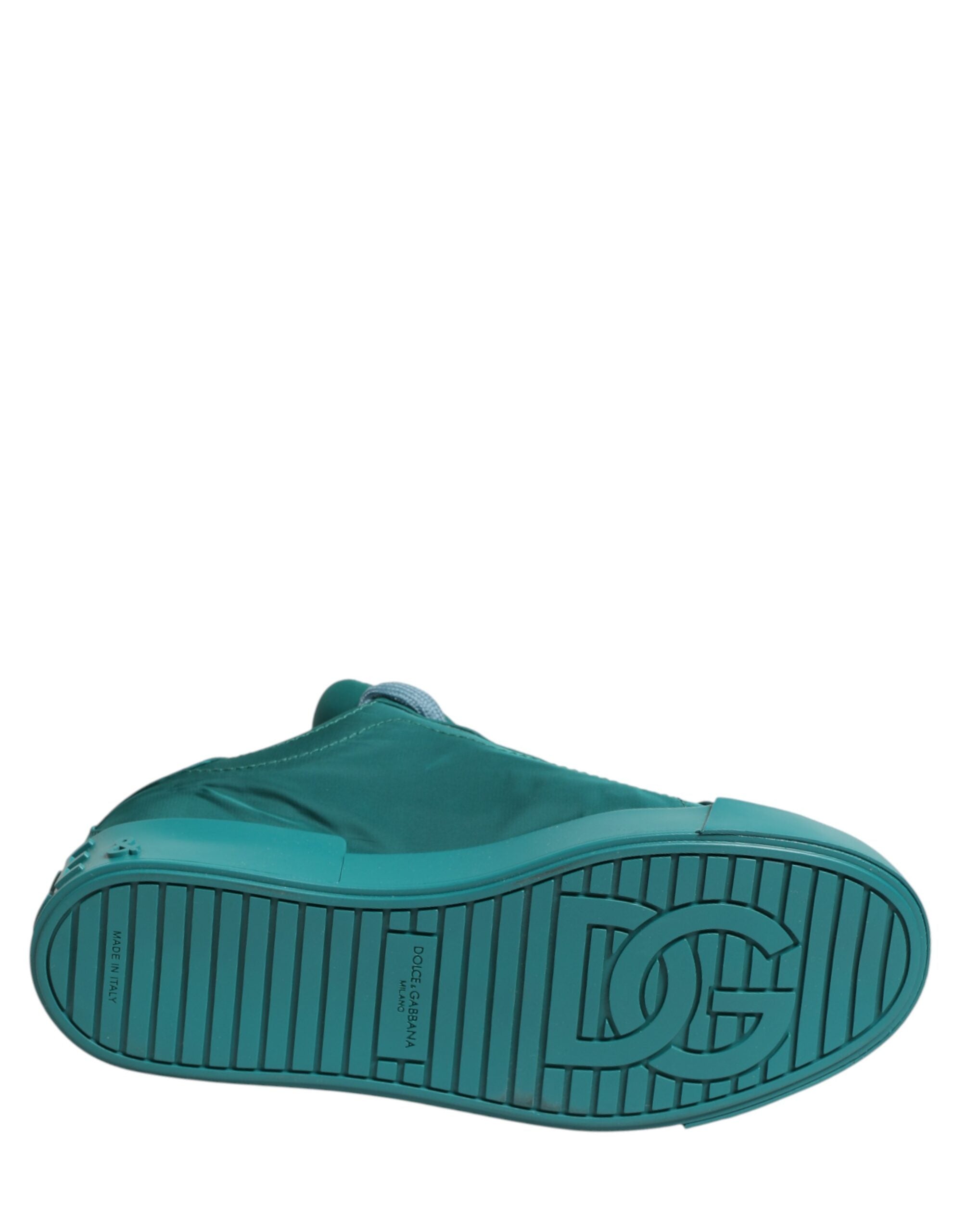Dolce & Gabbana Men's Teal Portofino Low-Top Sneakers-8