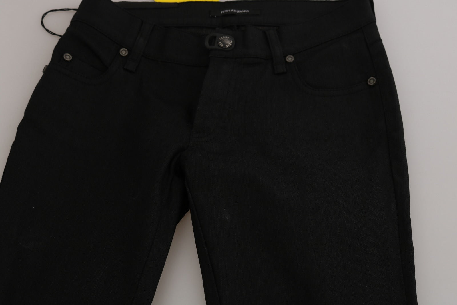 PLEIN SUD Schwarze Skinny-Jeans aus Baumwolle mit mittlerer Taille-6
